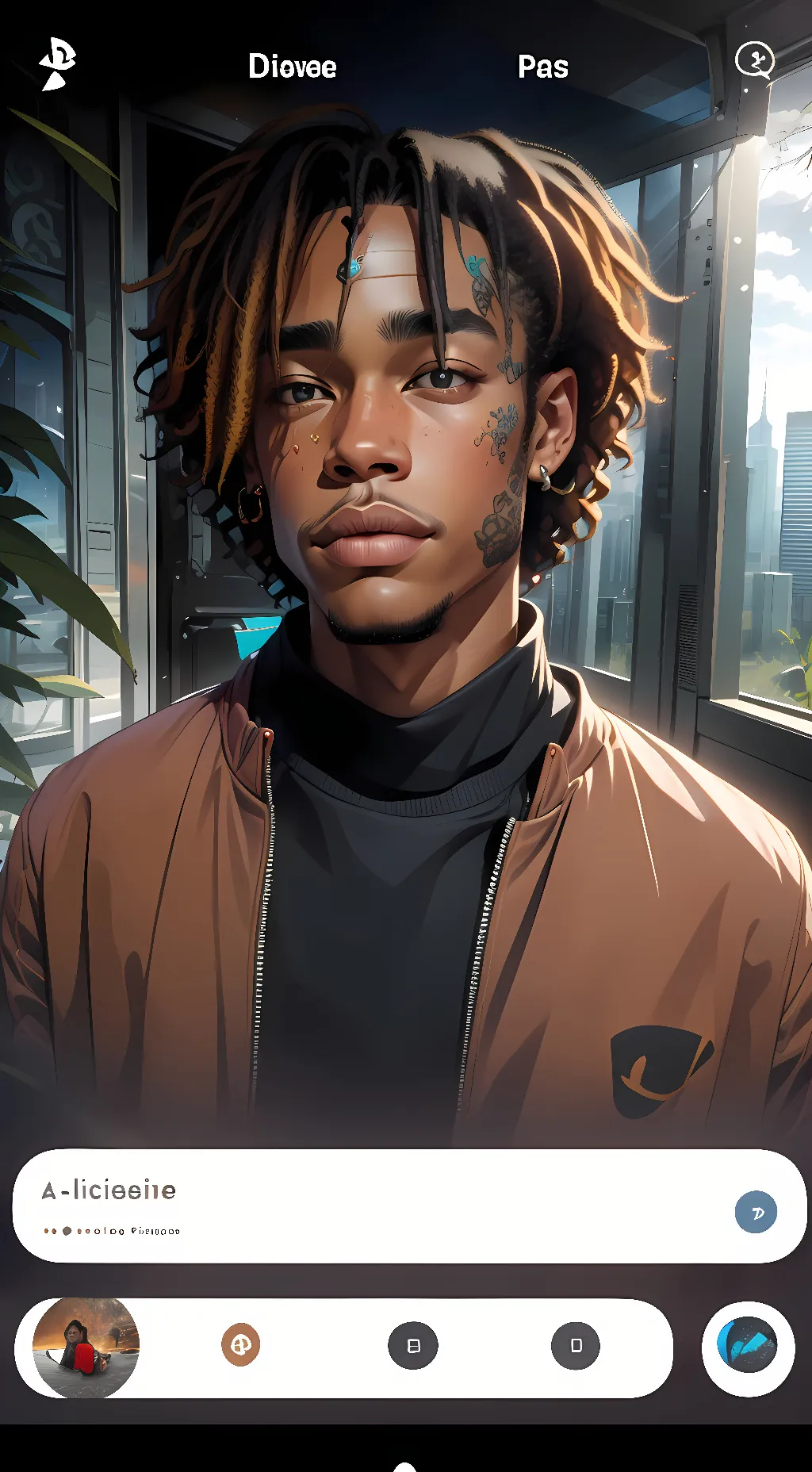 ai character: Jayvon  background