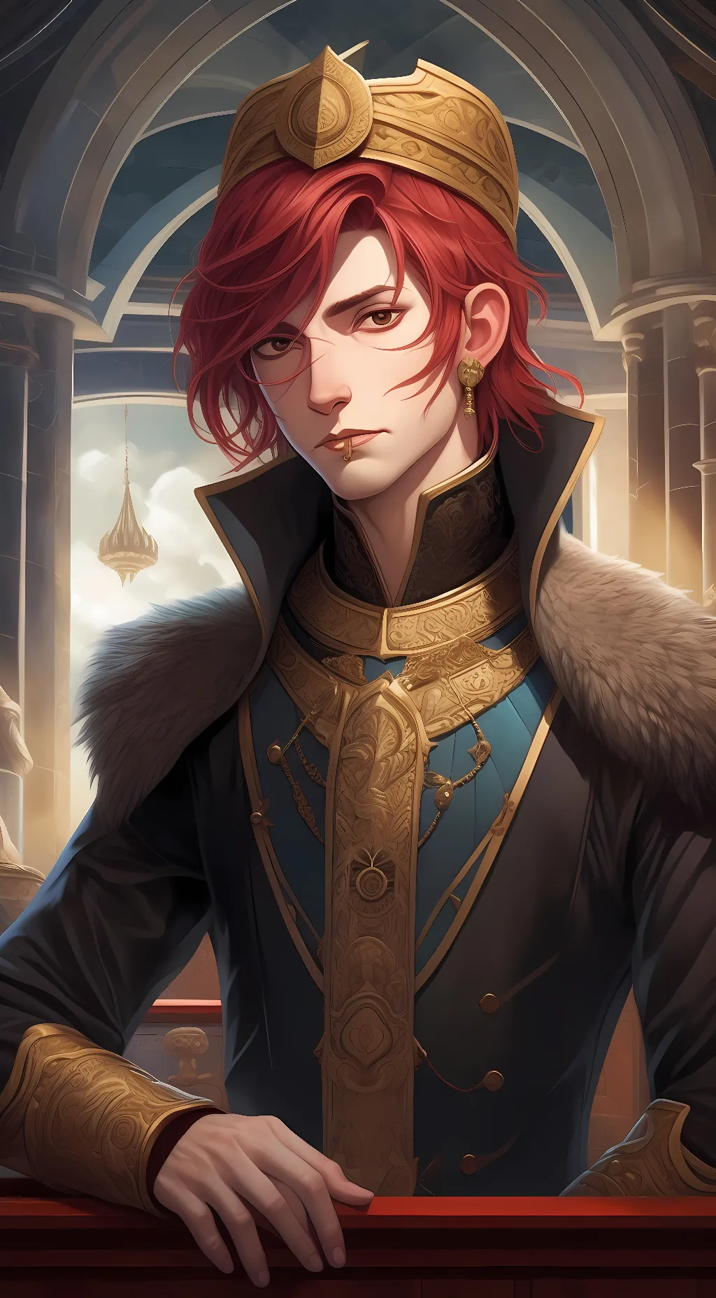 ai character: Titus  background