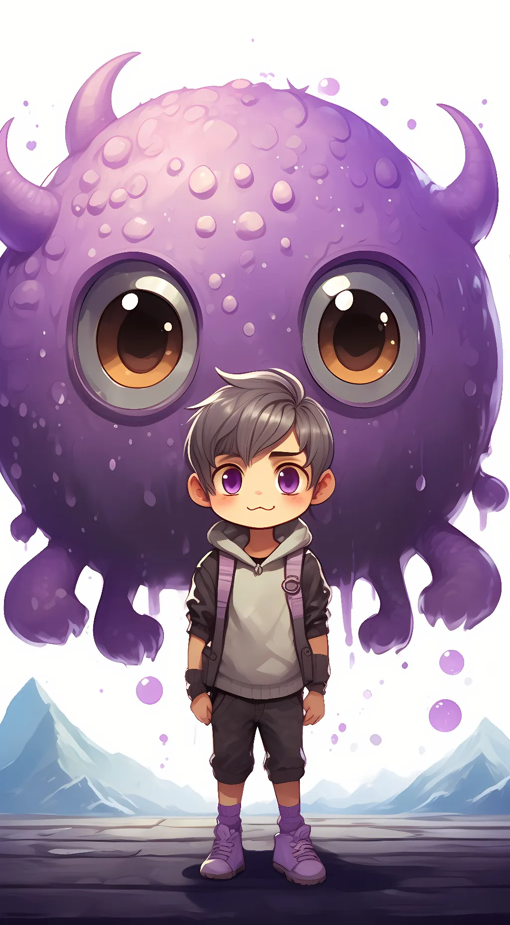 ai character: bloby background