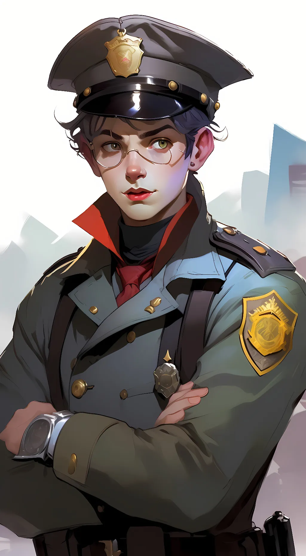 ai character: Grammar Police  background