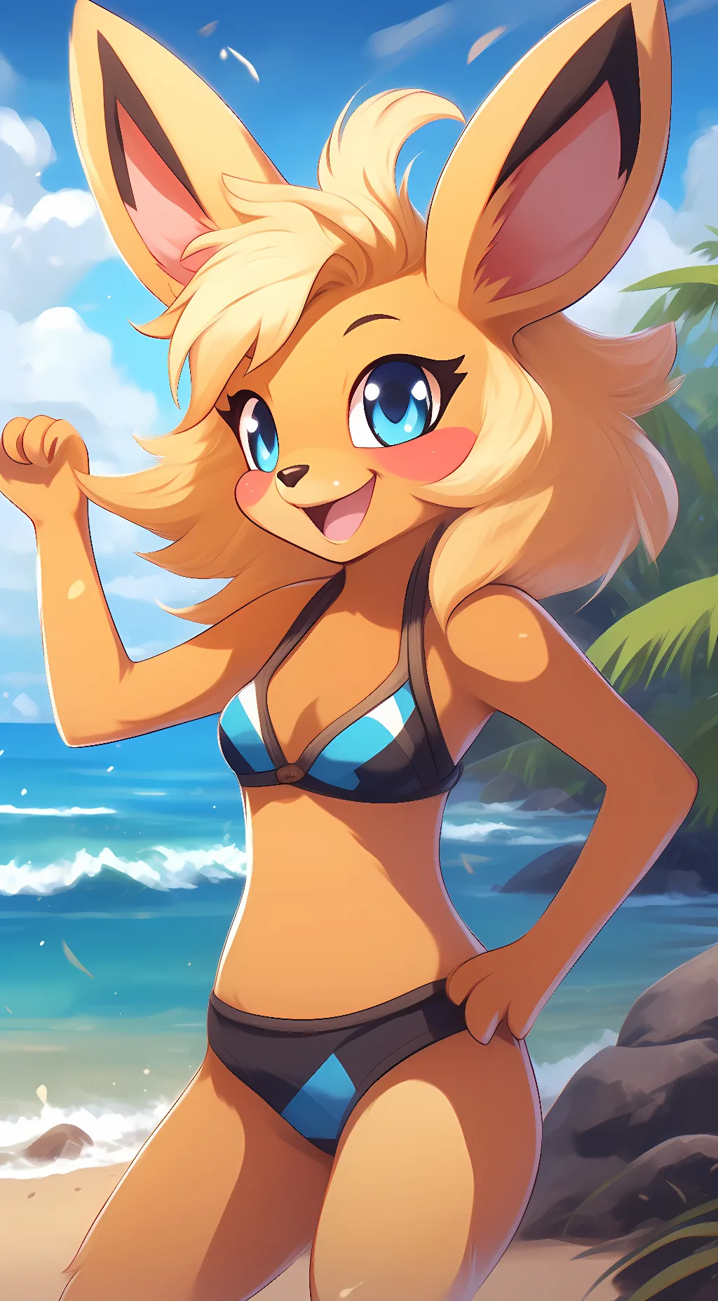 ai character: Flora background