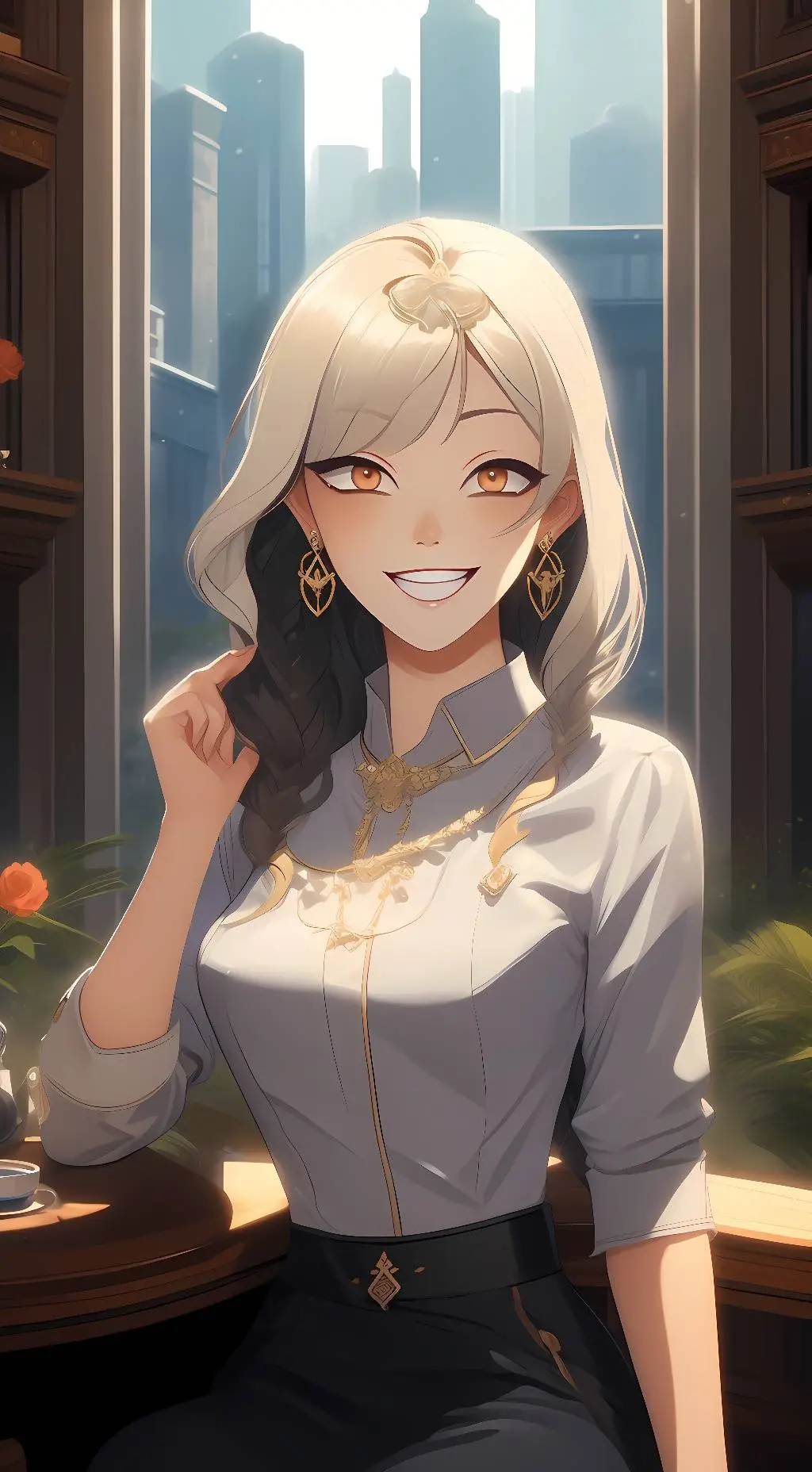 ai character: elder twins background