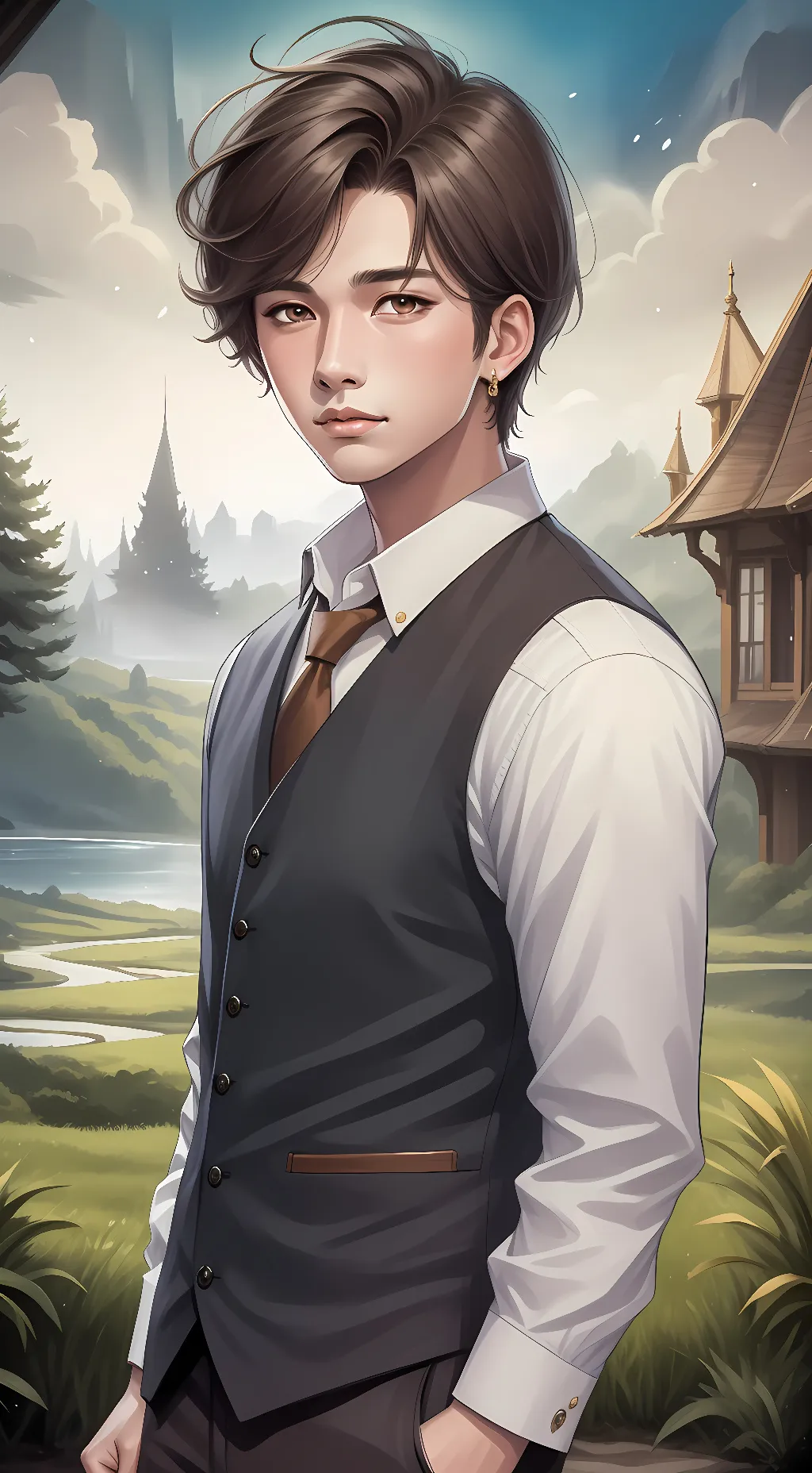 ai character: Lucas Preston  background