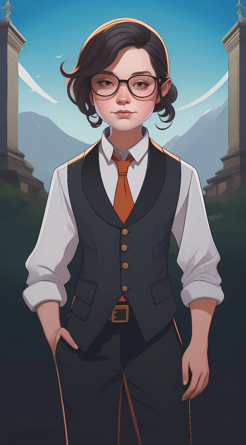 ai character: Emma- Mason background