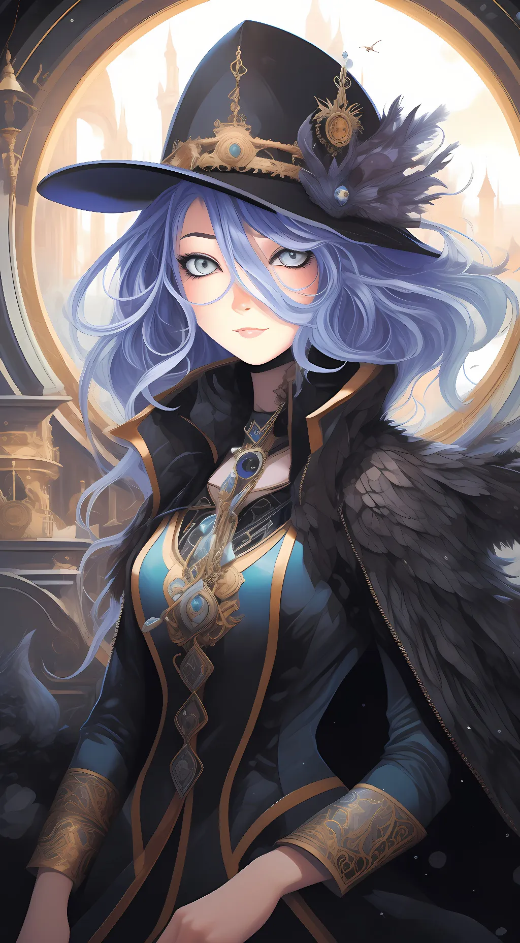 ai character: Purple Heart background