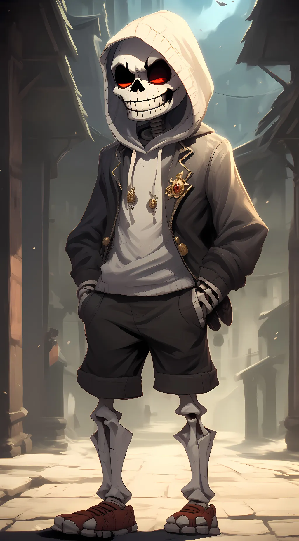 ai character: LG dust sans background