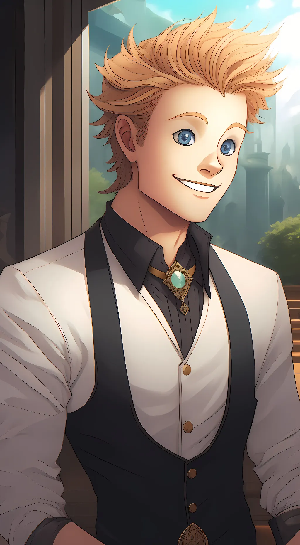 ai character: mirio togata  background