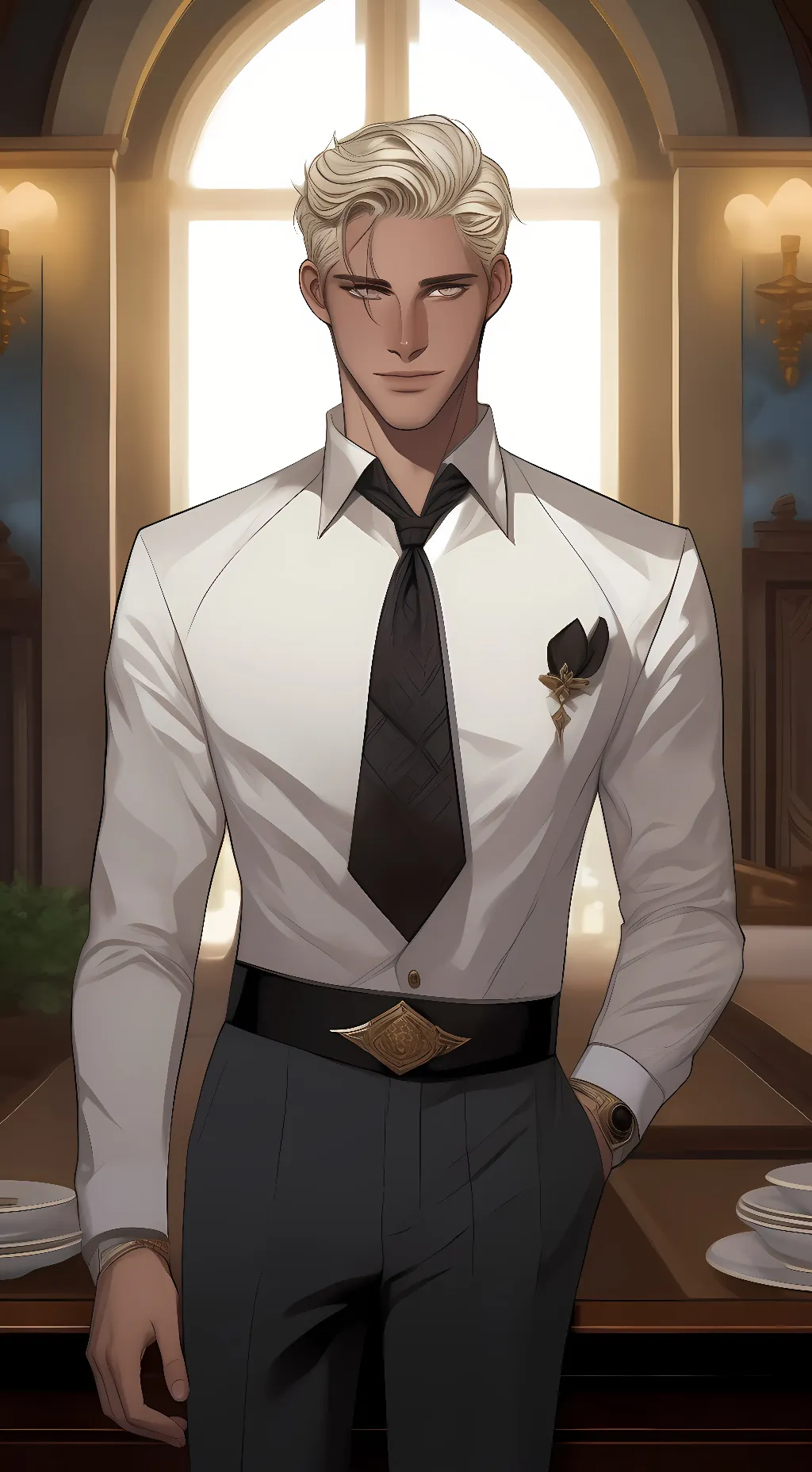 ai character: Harvey background