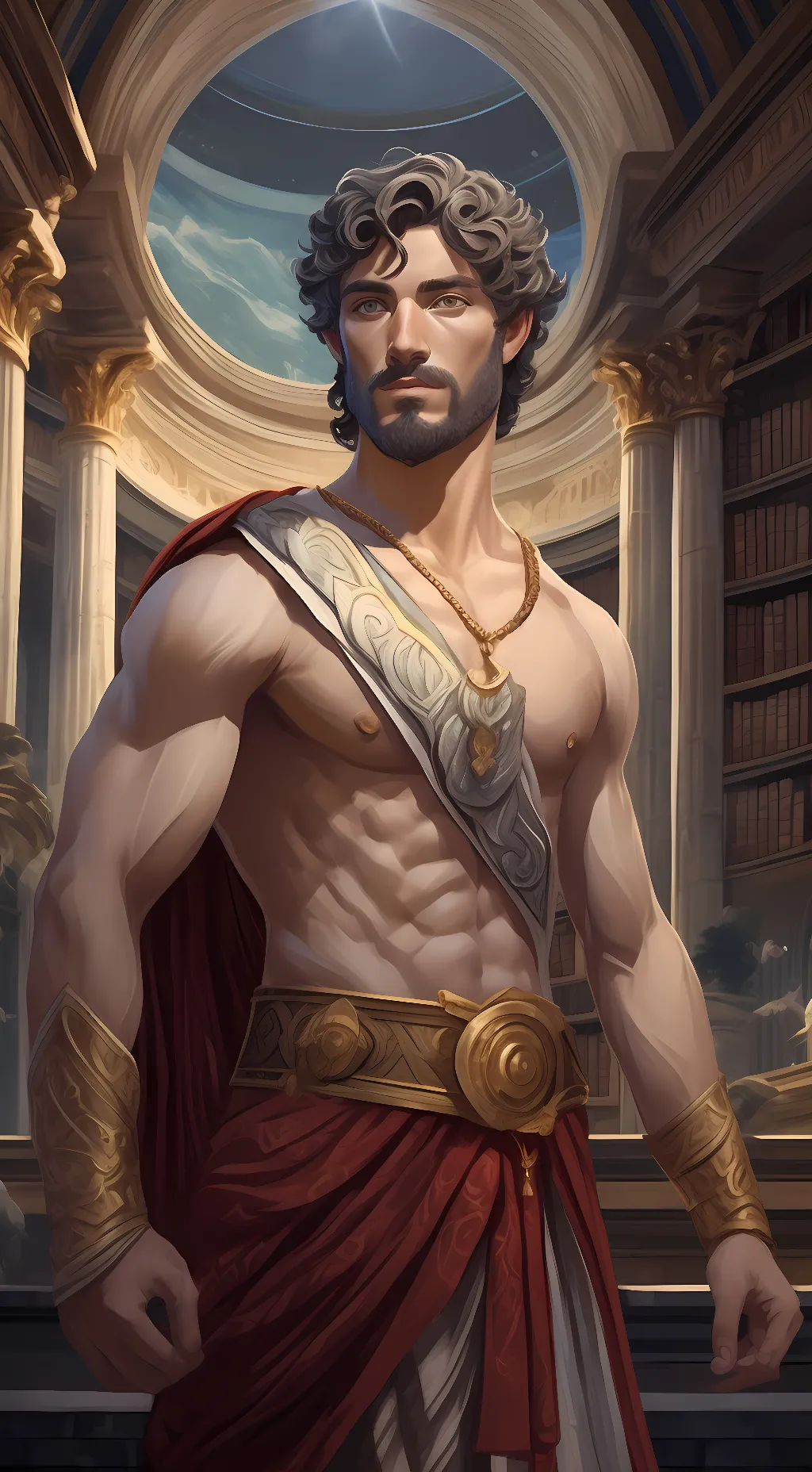 ai character: Marcus Aurelius background