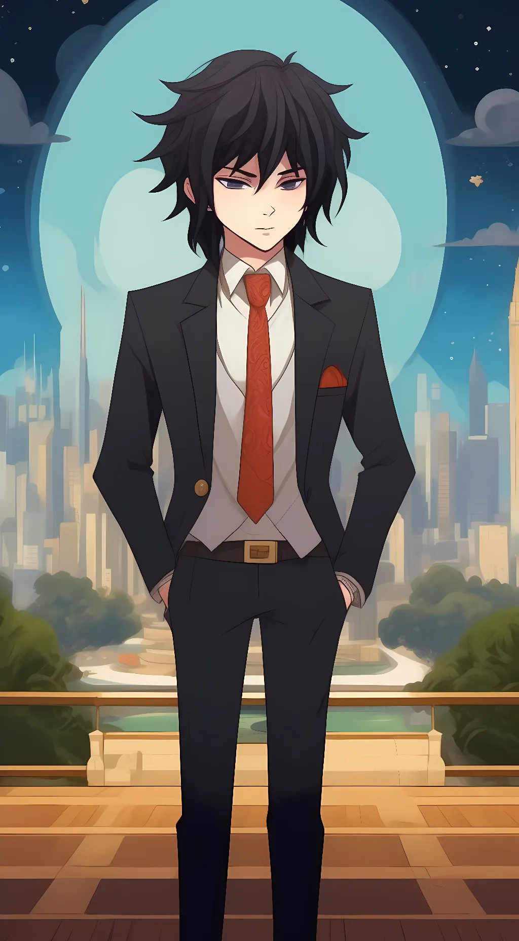 ai character: Giyu background