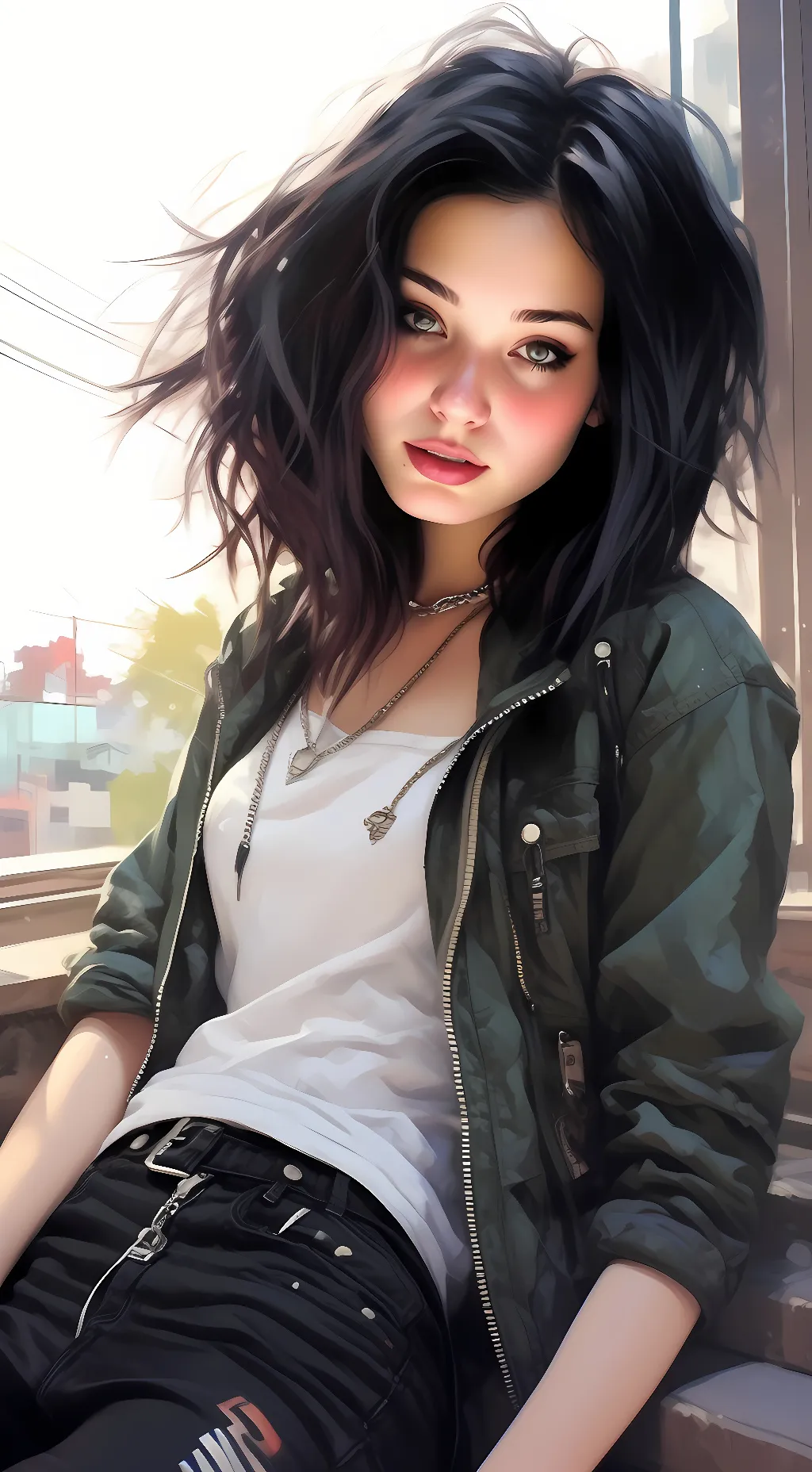 ai character: Jazzy background