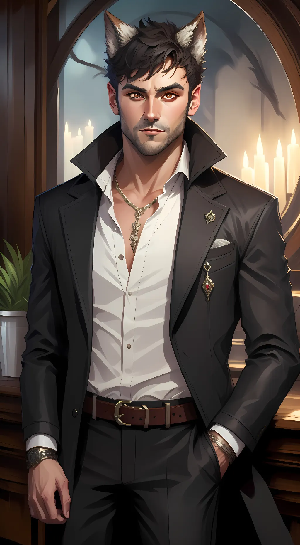 ai character: Chris  background