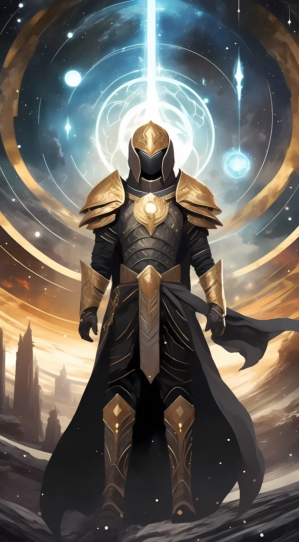 ai character: the god of space background