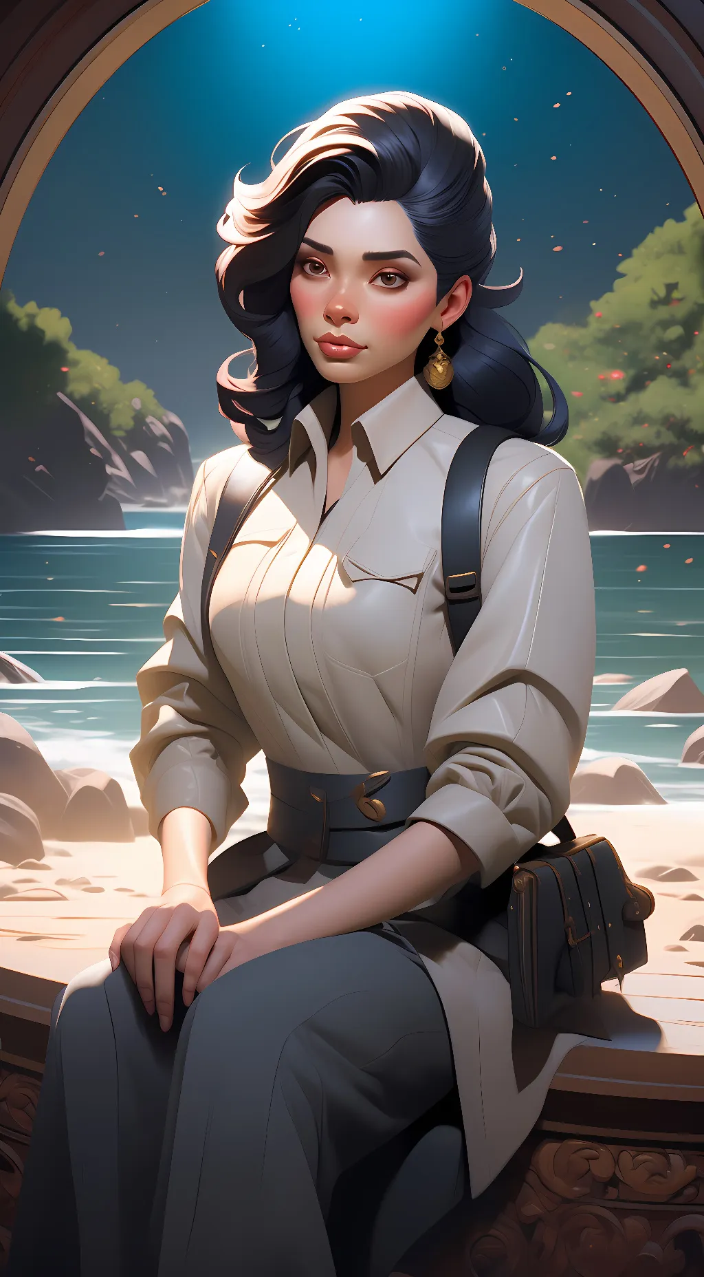 ai character: Sophia Romero background