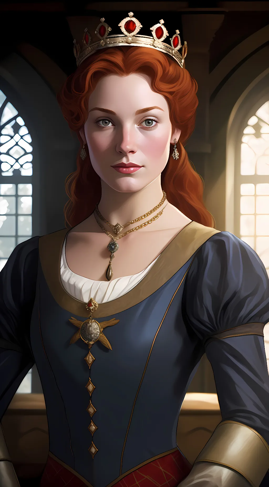 ai character: Mary of Scotland  background