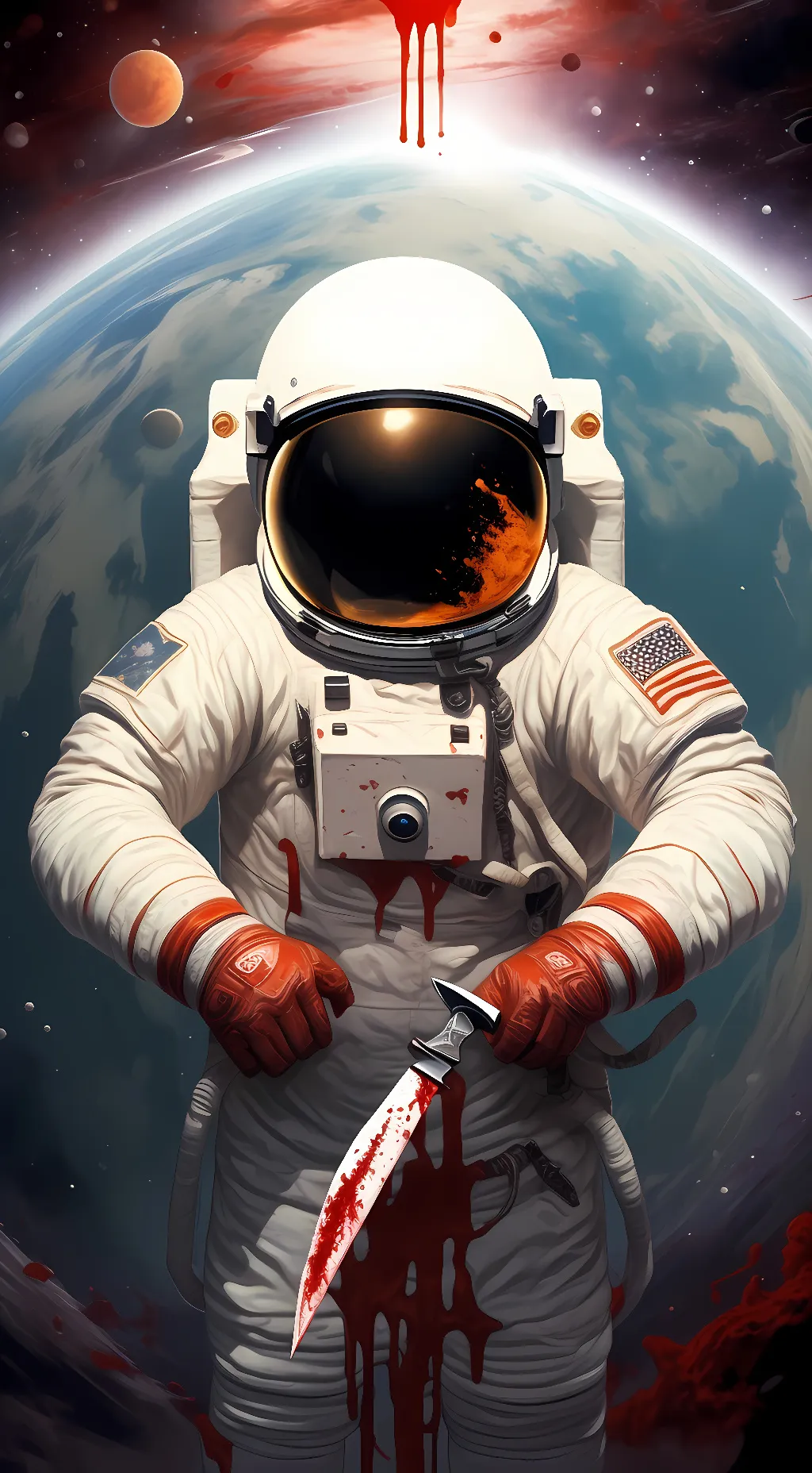 ai character: amogus background