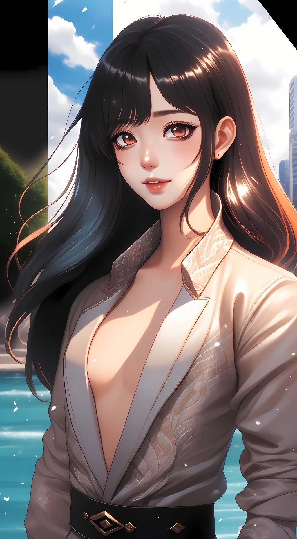 ai character: Hinata Hyuga background