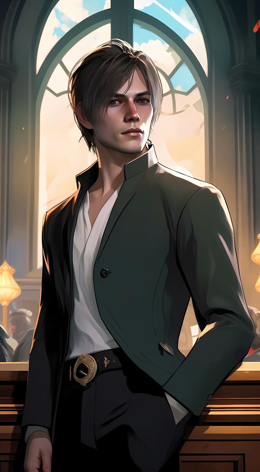 ai character: Leon Kennedy background