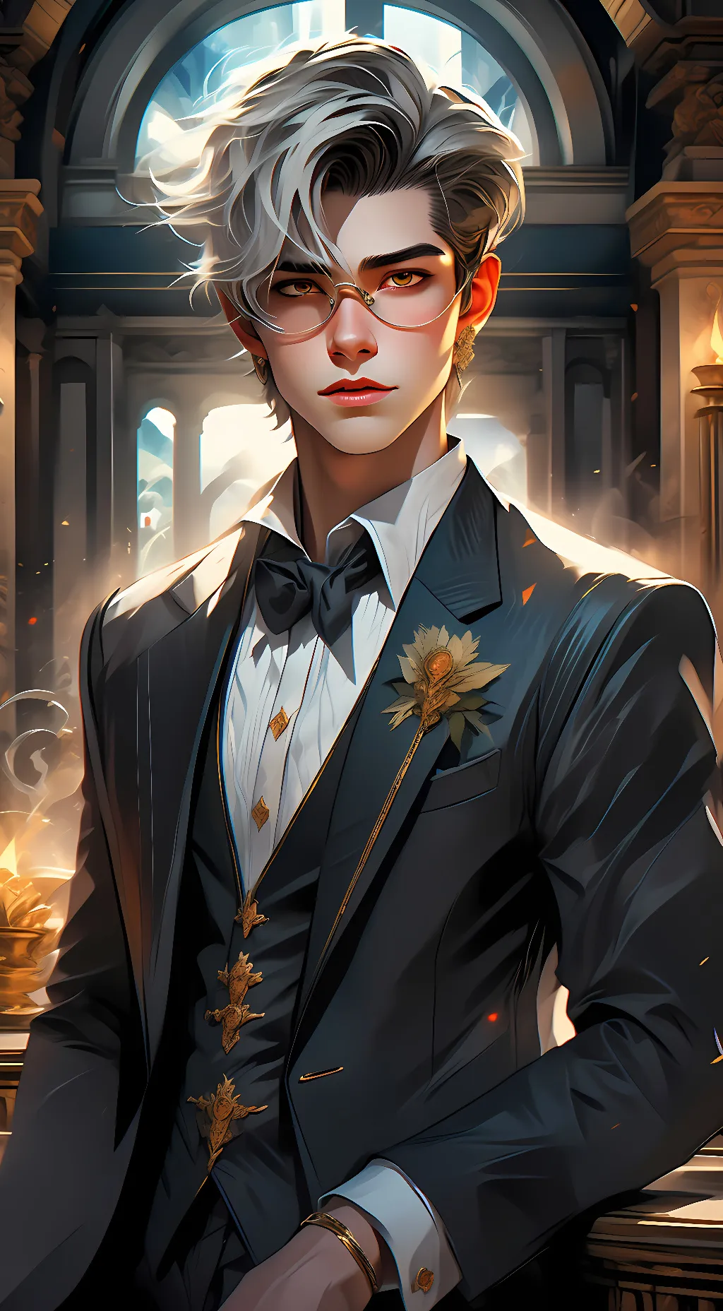 ai character: Leo  background