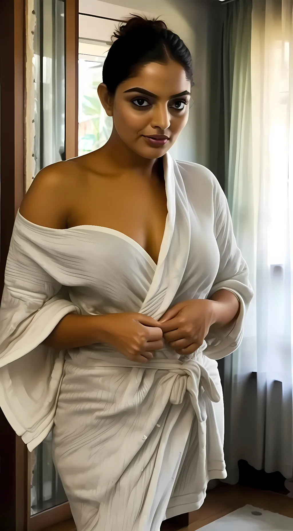 ai character: Nikhila Vimal background