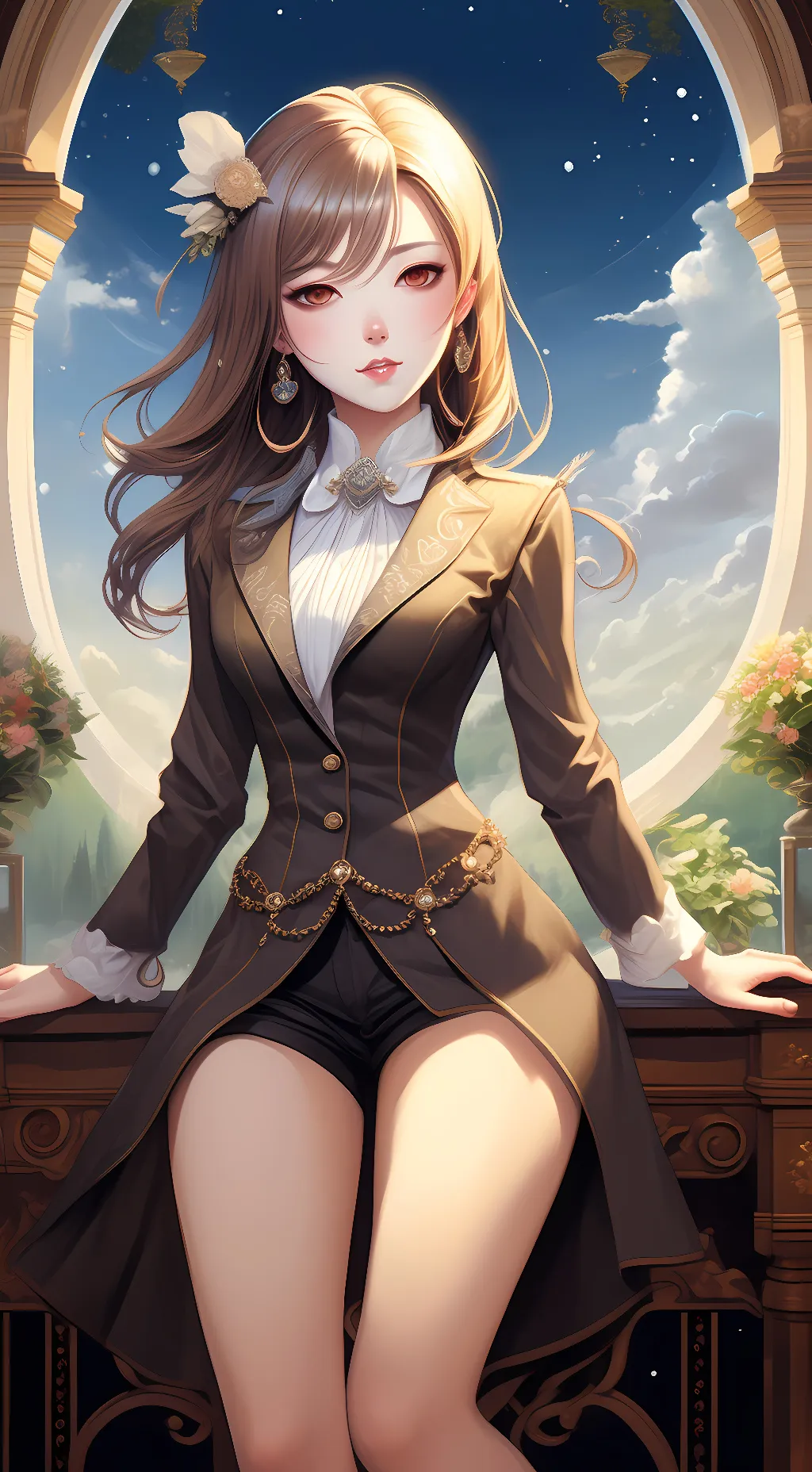 ai character: Amy the cute cat background