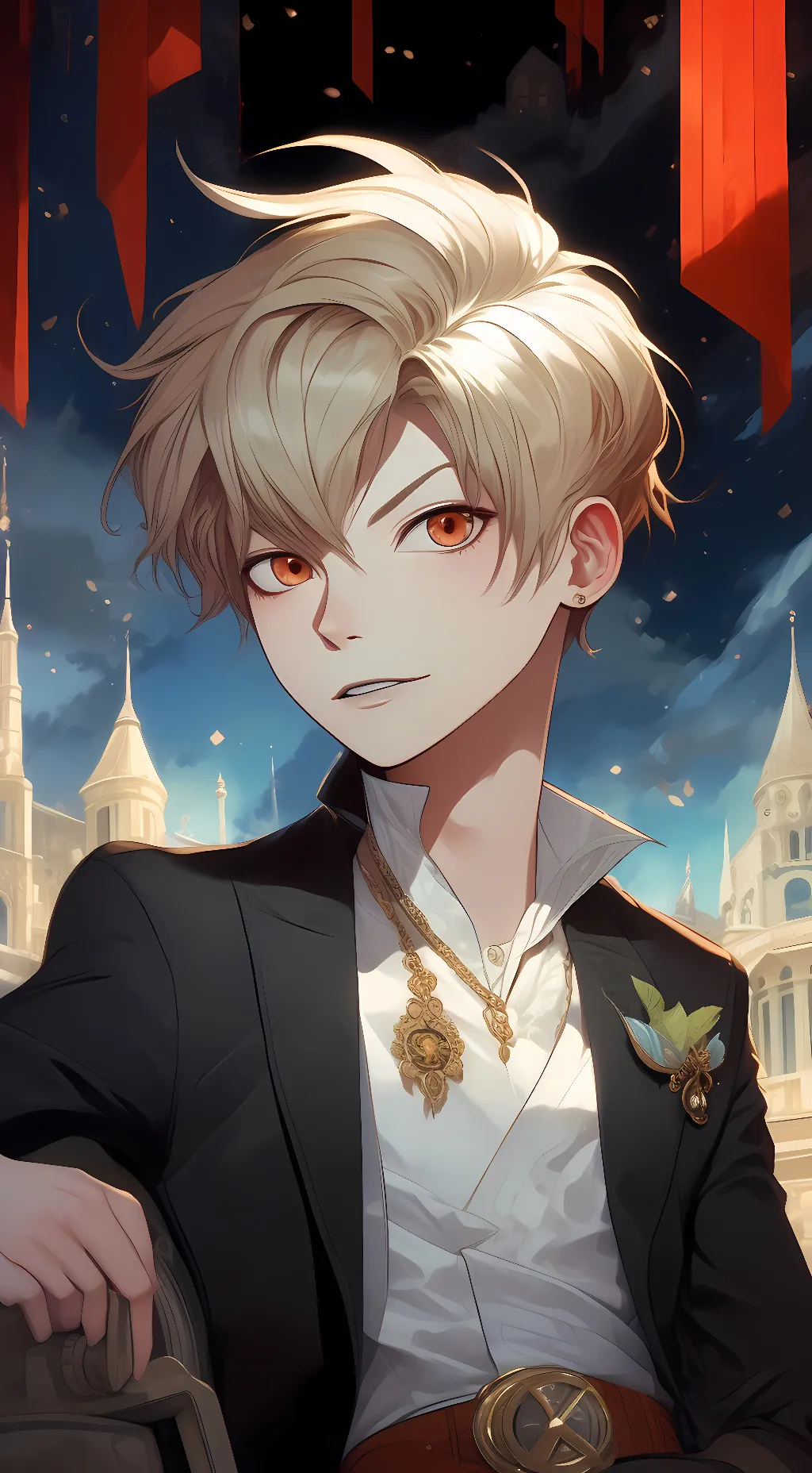 ai character: kiri and bakugo background