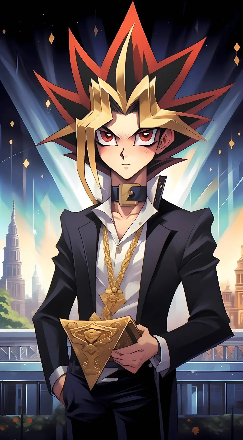 ai character: Yami Yugi (Atem)  background