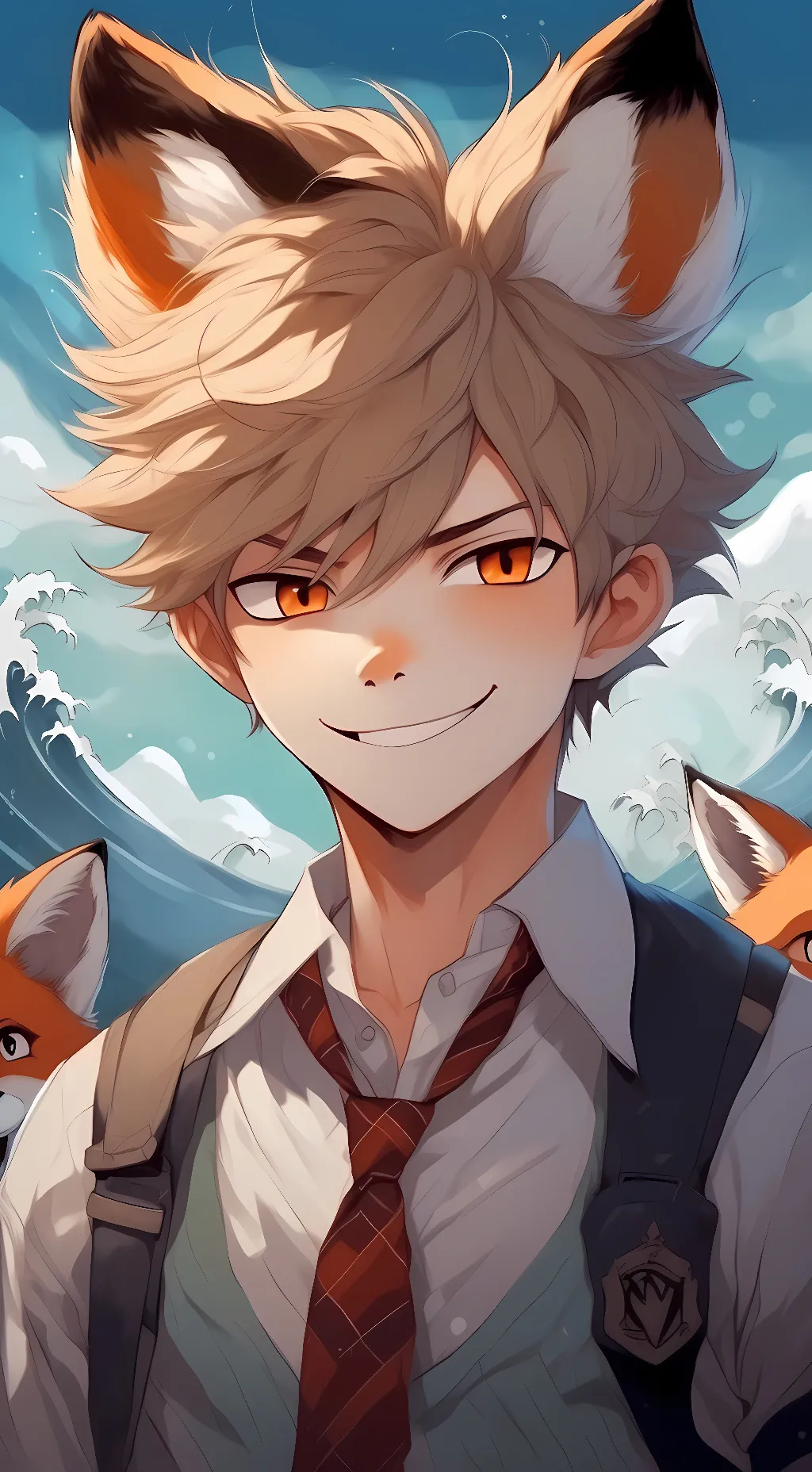 ai character: Bakugo  background