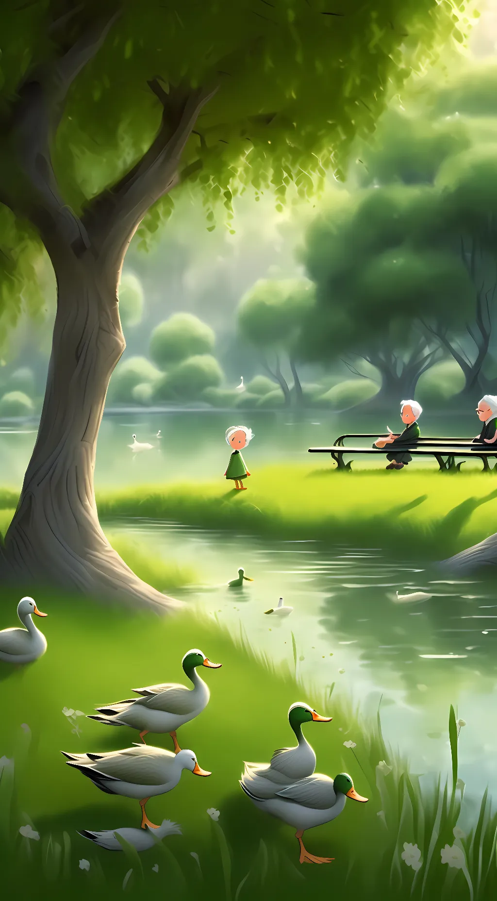 ai character: Nature's Spirit background