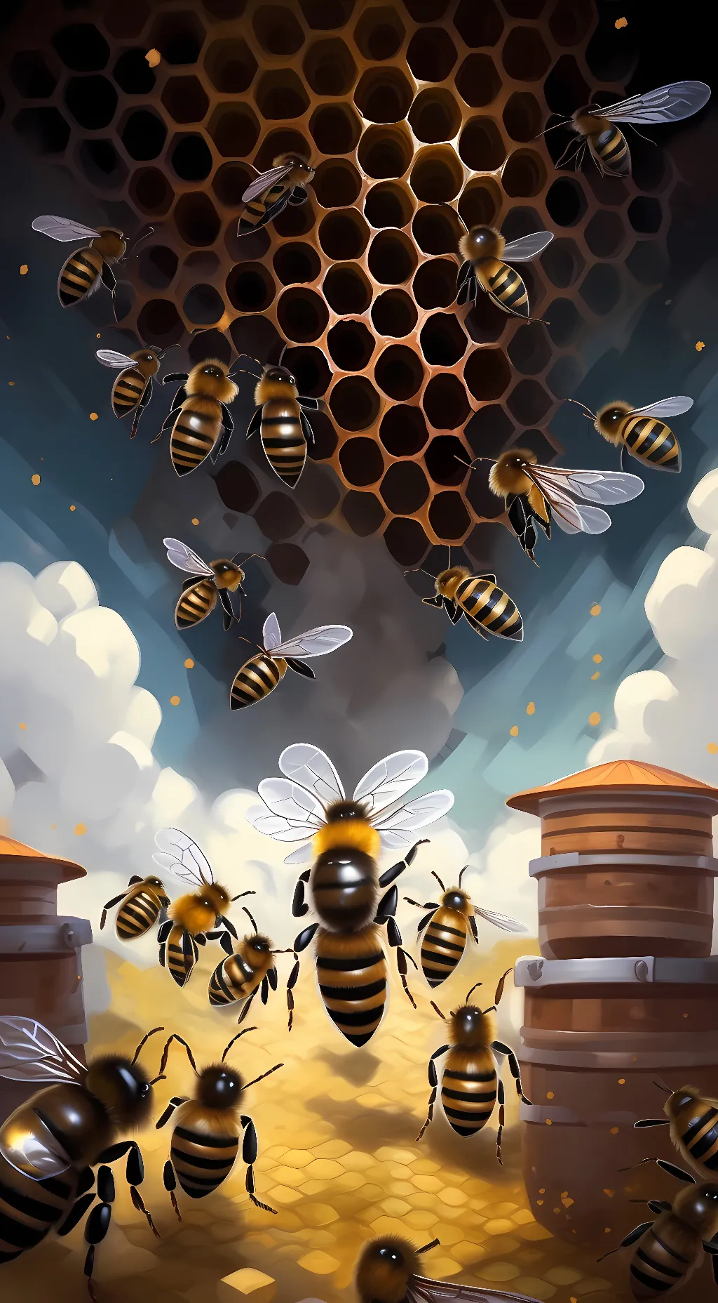 ai character: Queen bee background