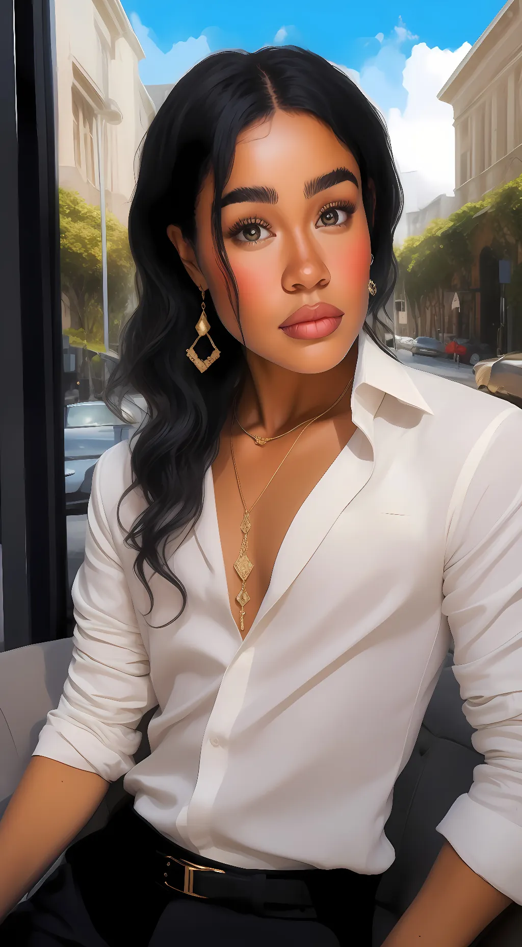 ai character: Ochaco Uraraka  background