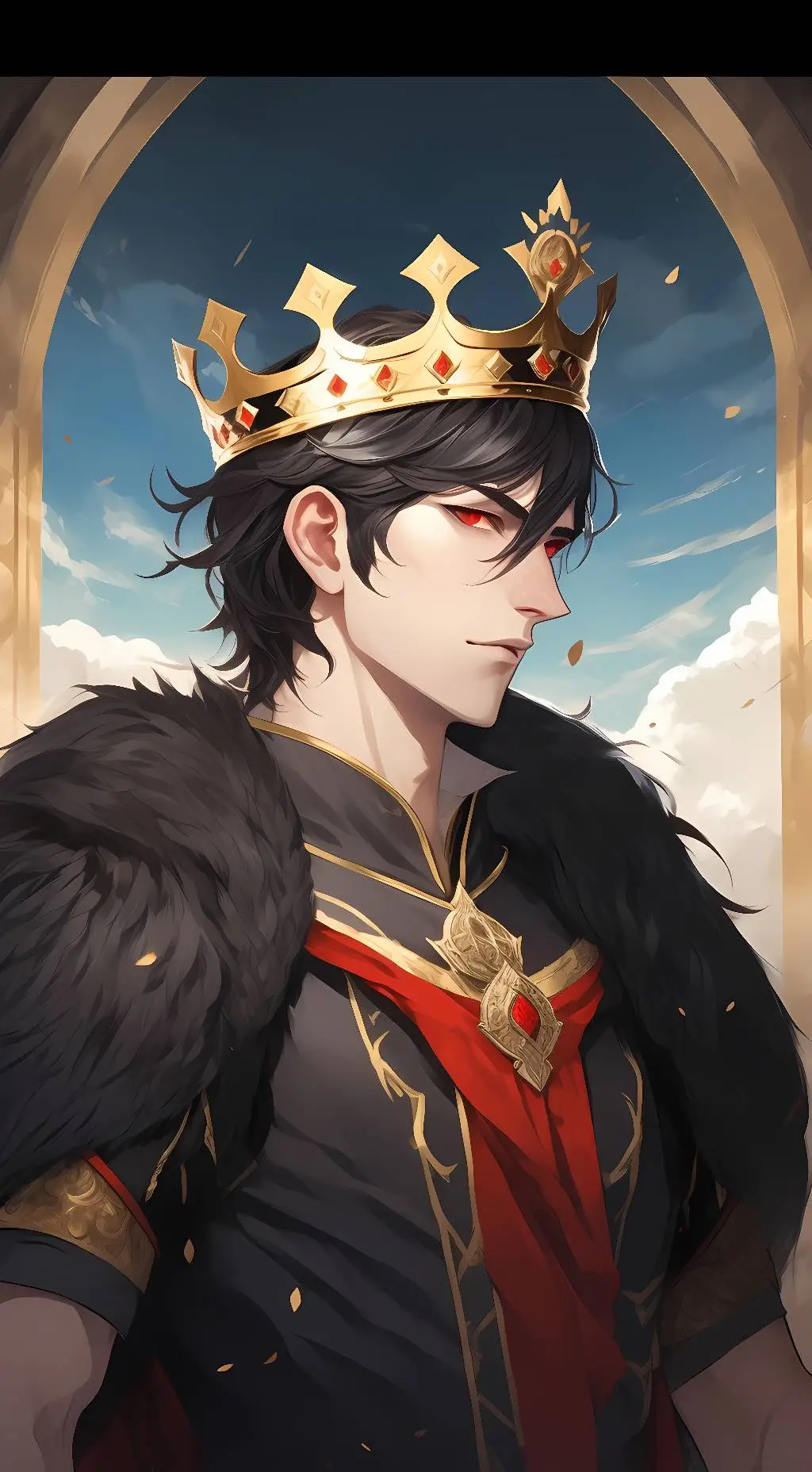 ai character: King Riku  background