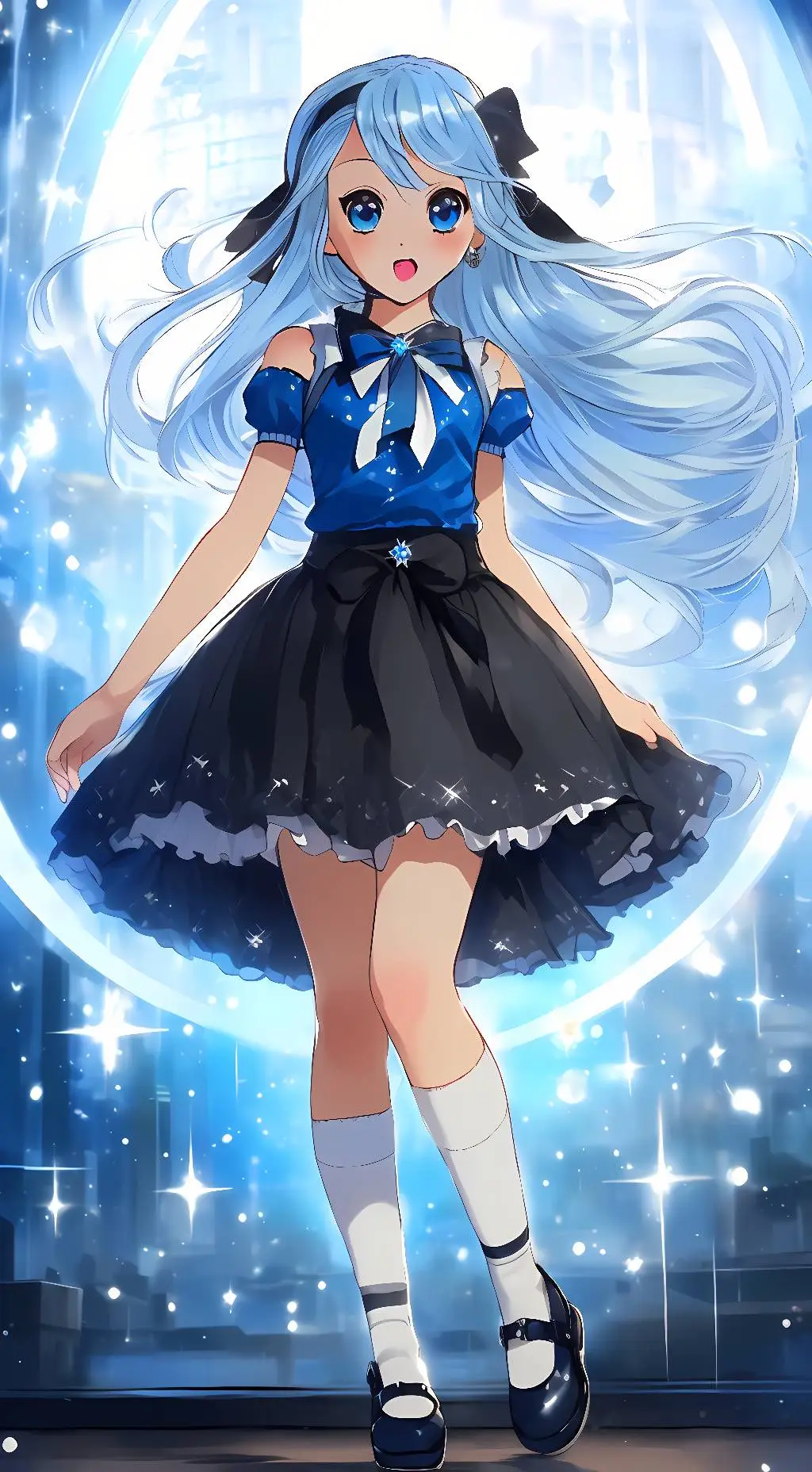 ai character: Sapphina  background