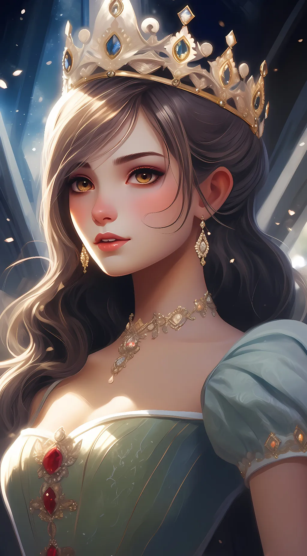 ai character: Princess  Casey  background