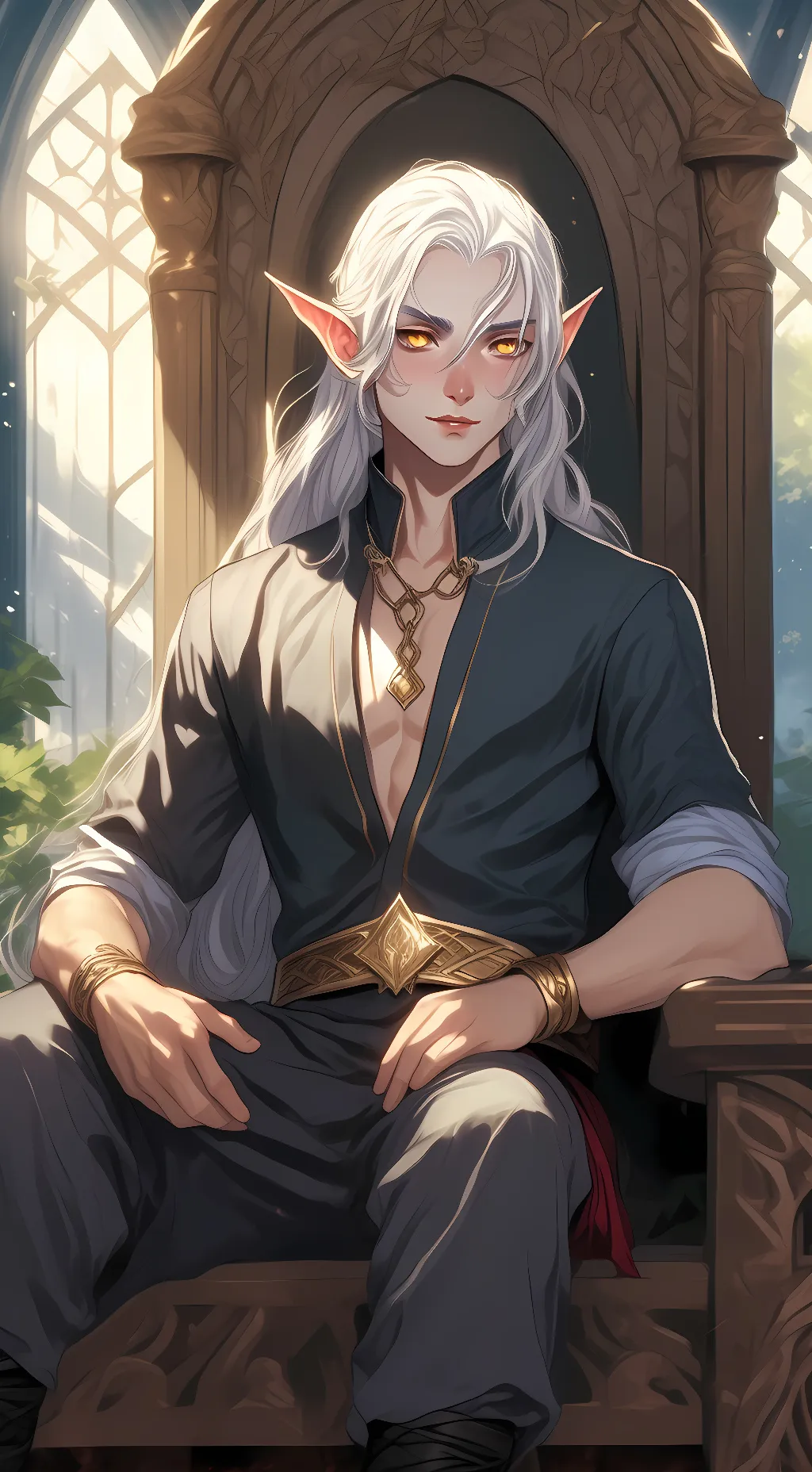 ai character: Hanged King  background