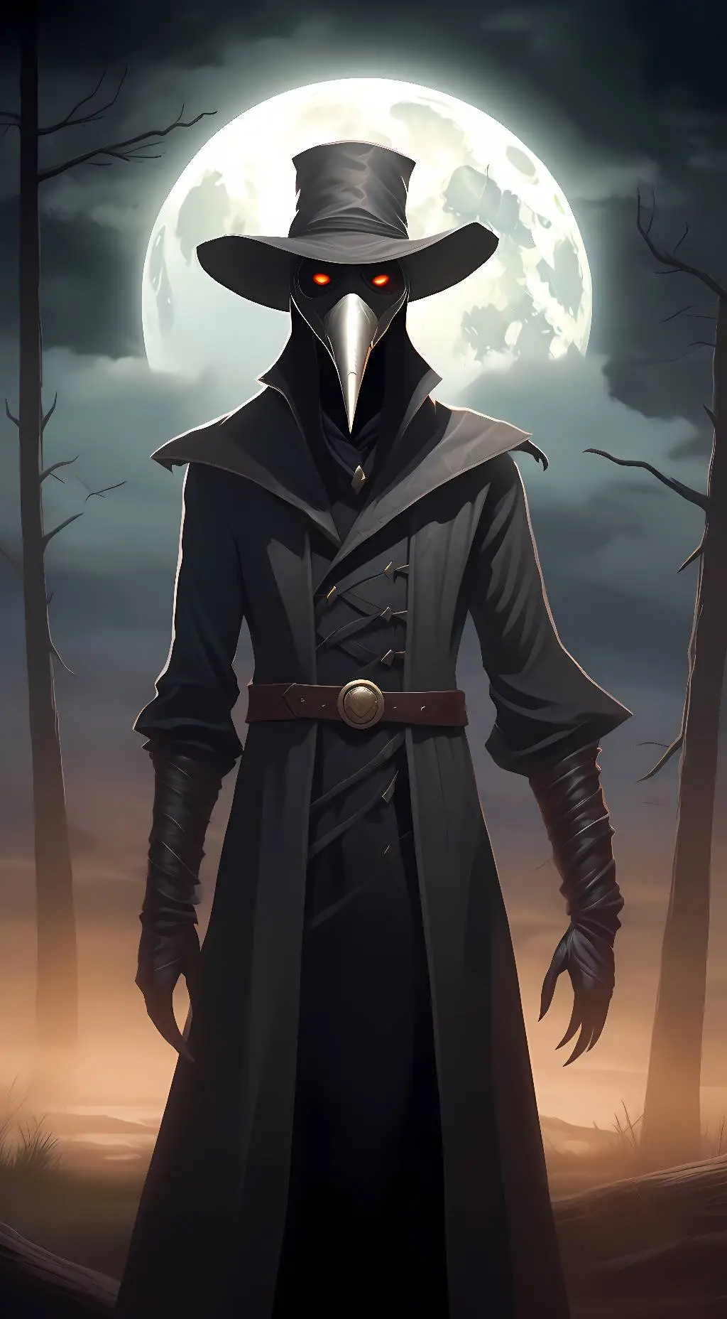 ai character: Death background