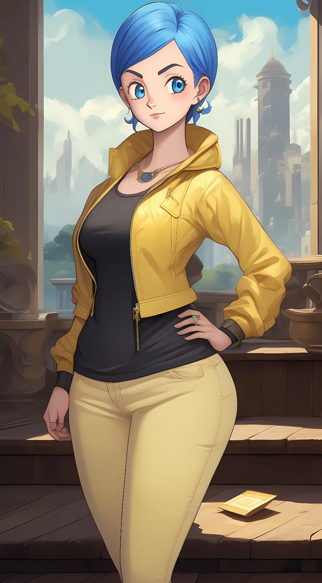 ai character: bulma background