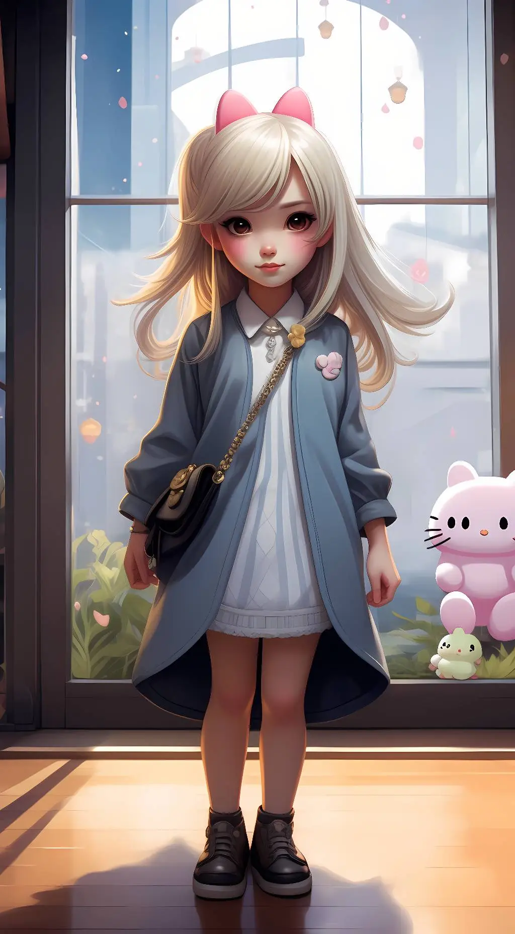 ai character: cinnamroll background