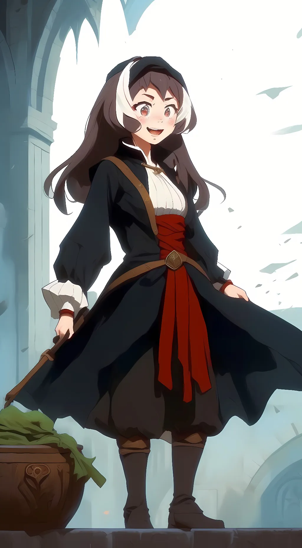 ai character: ochako urakara  background