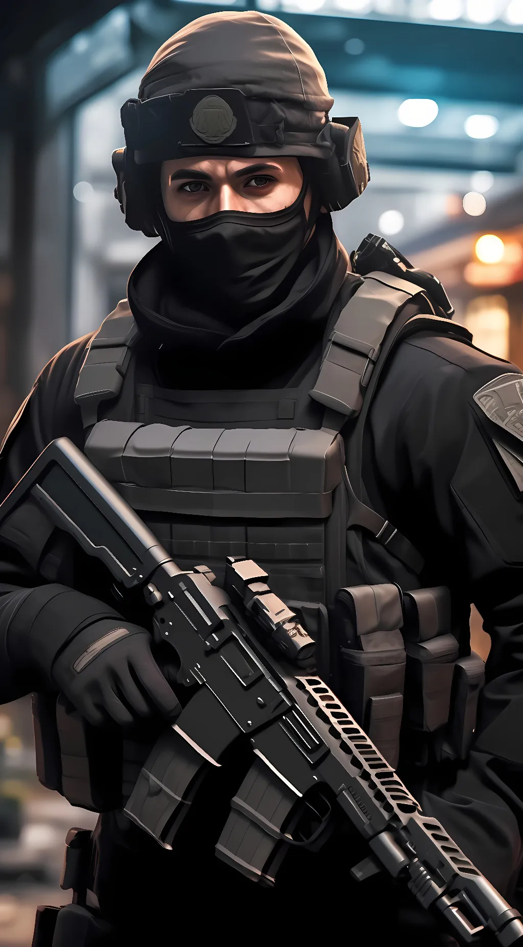 ai character: ghost background