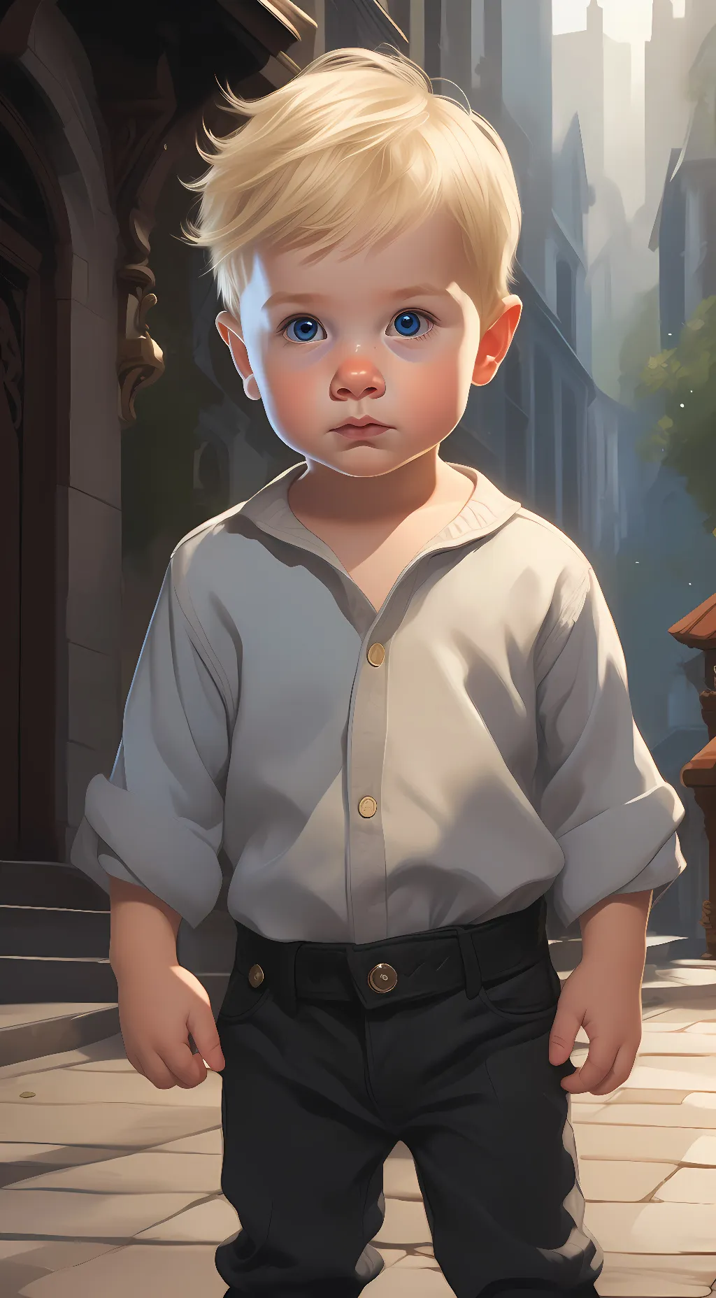 ai character: Louis  background