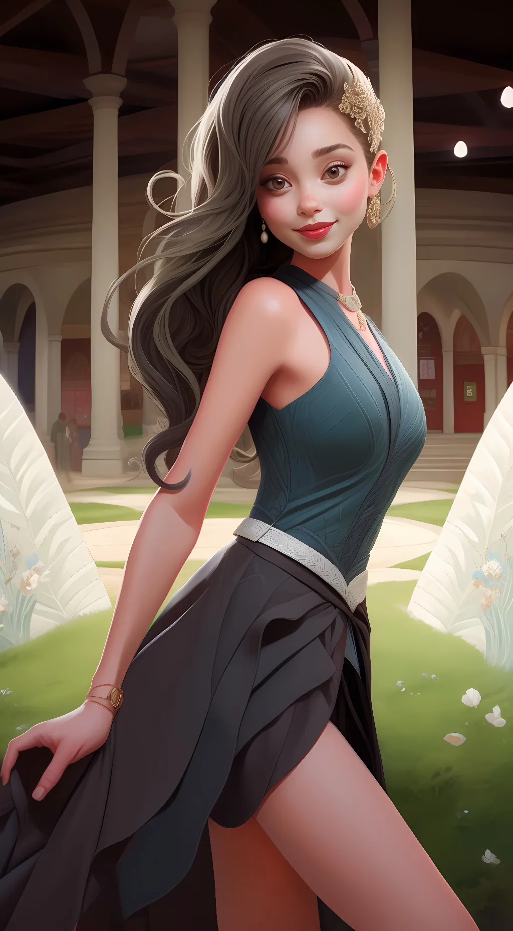 ai character: Andrea Bailey  background