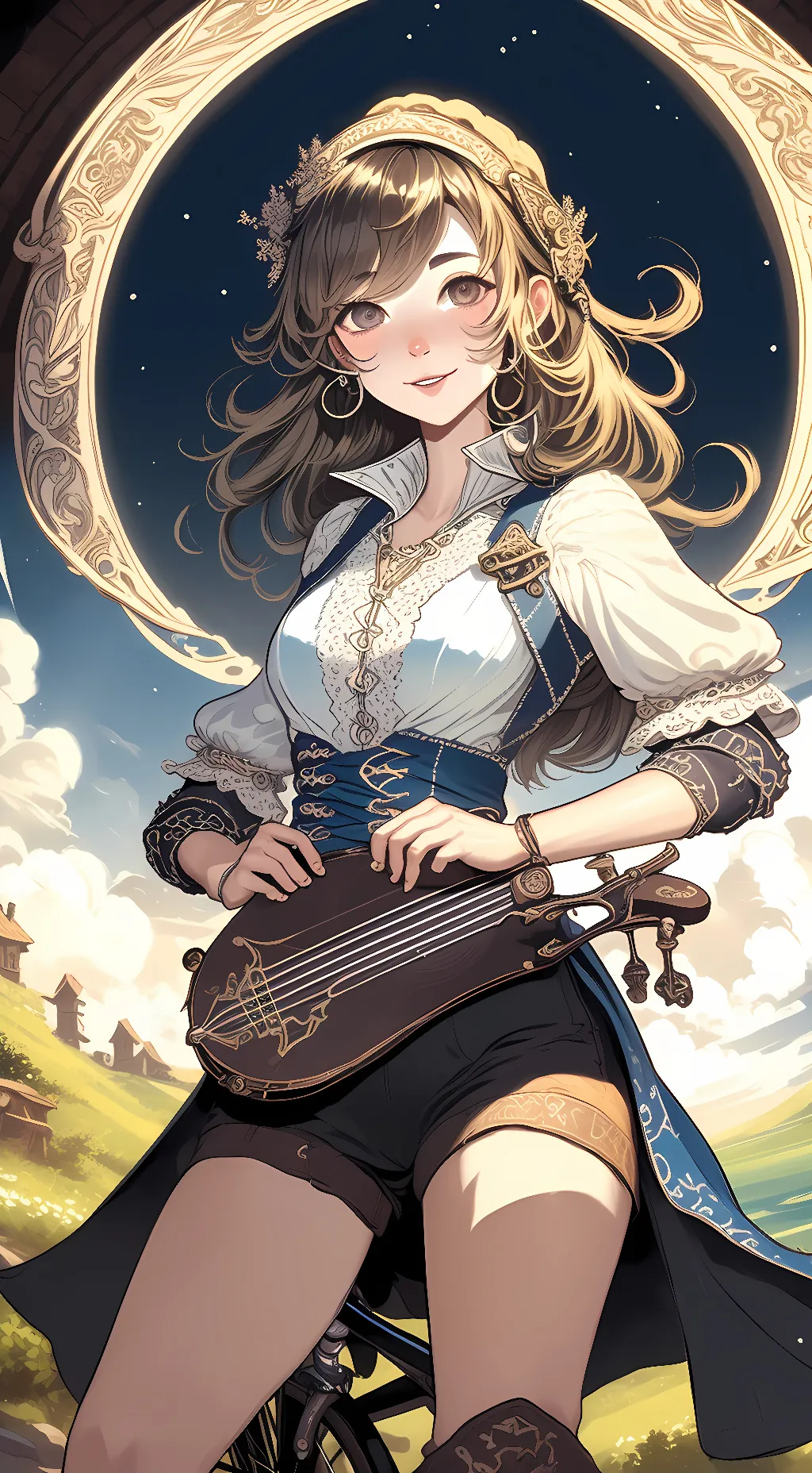 ai character: a 1000$ bike background