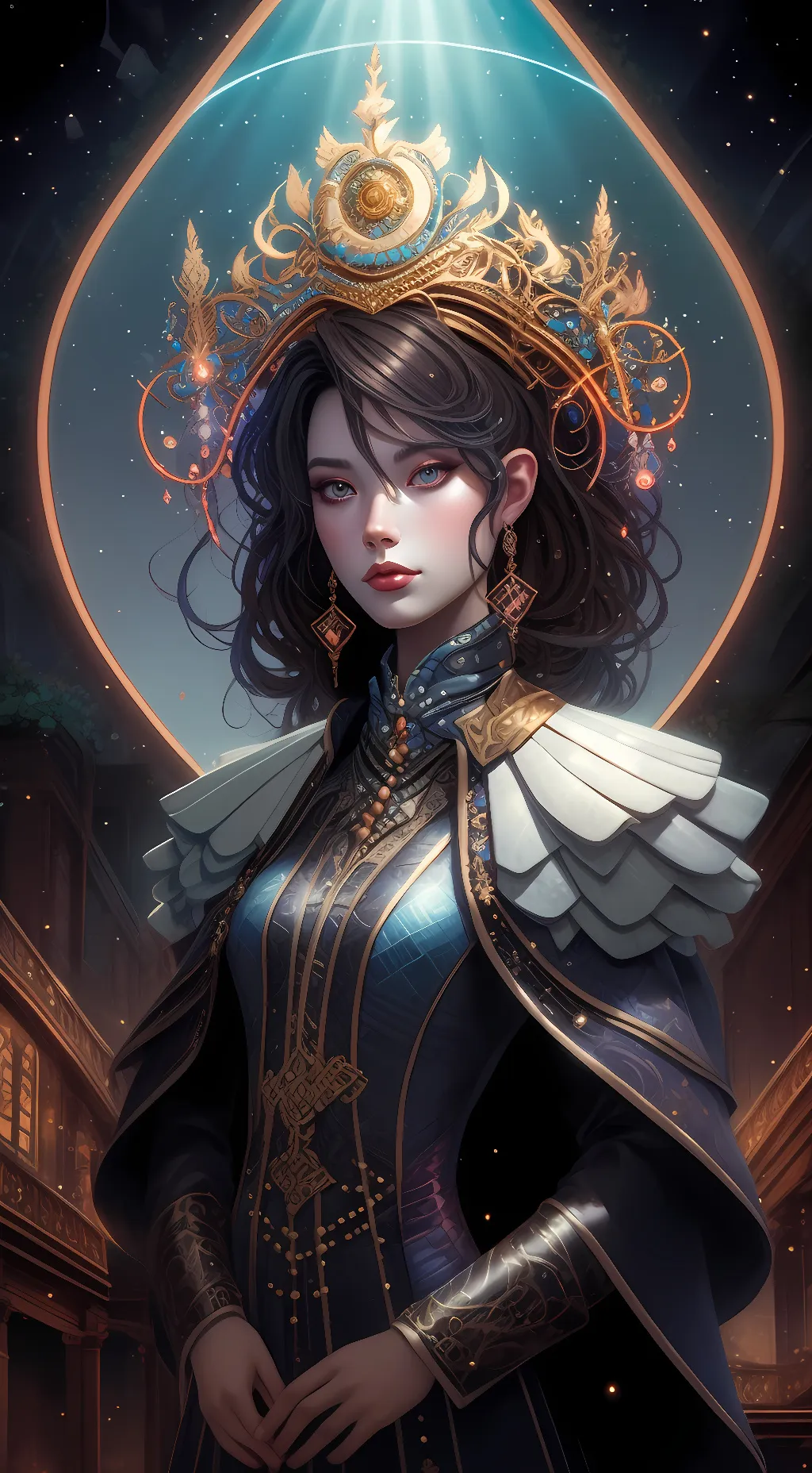 ai character: Queen abbie  background