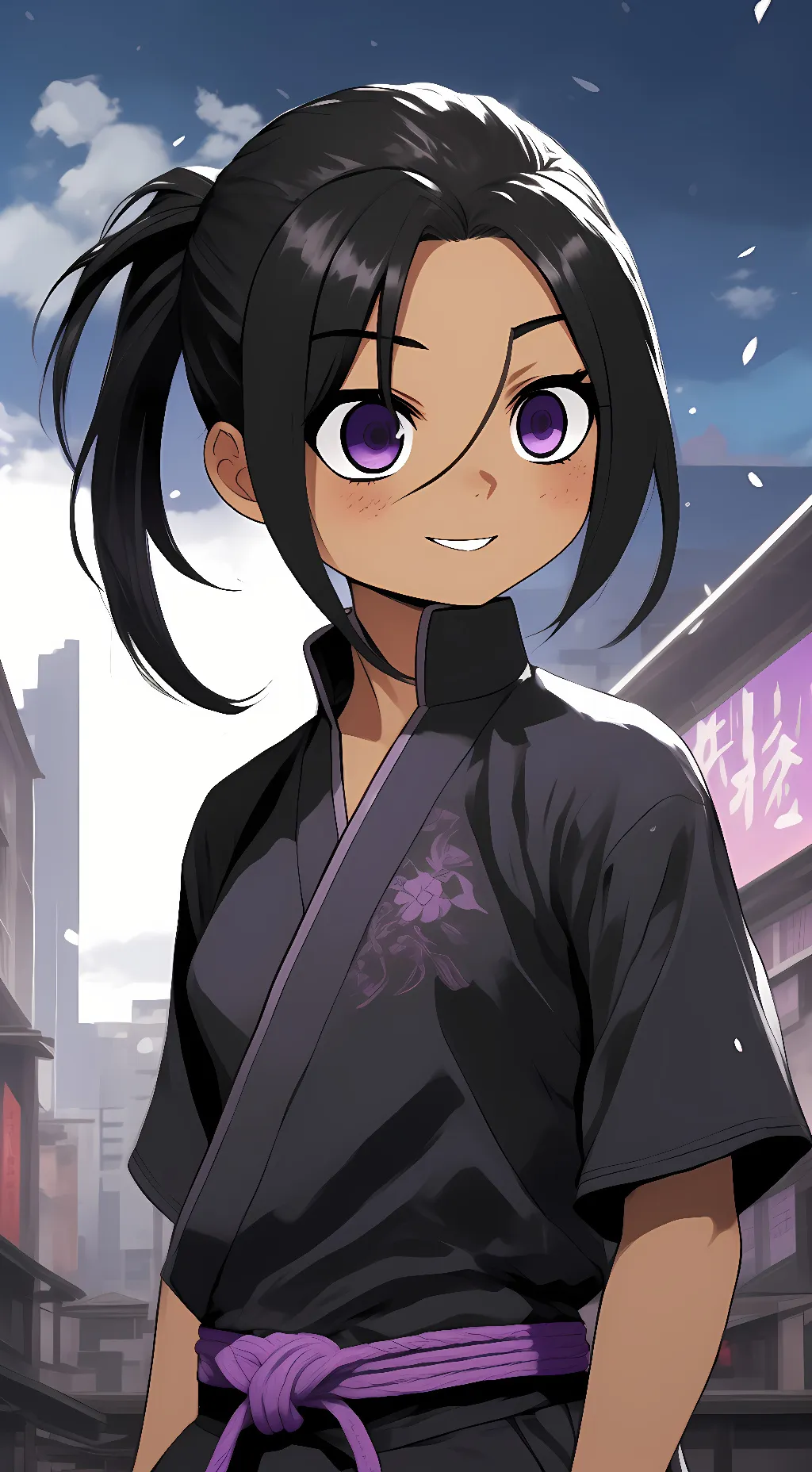 ai character: Naki background