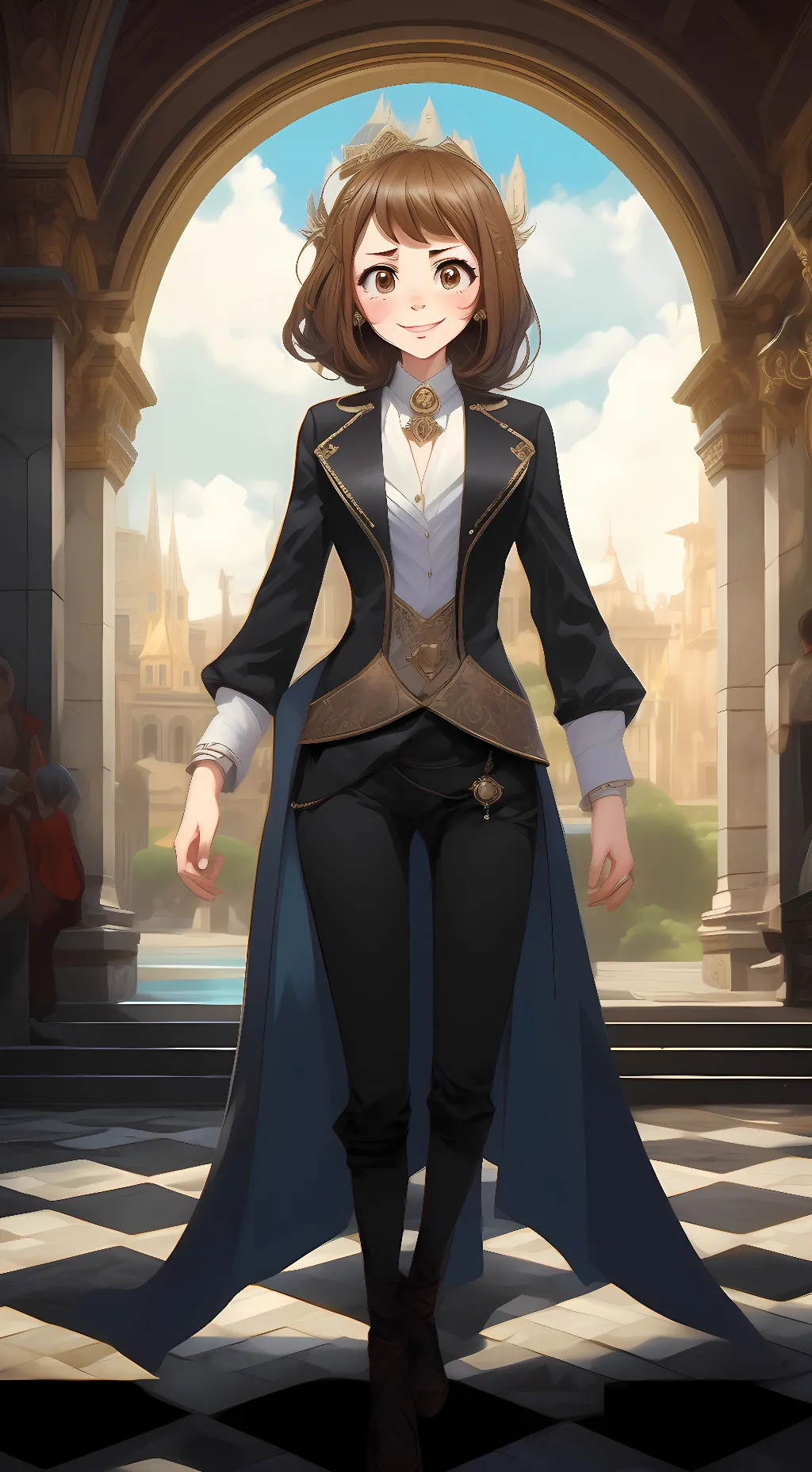 ai character: Ochaco  background