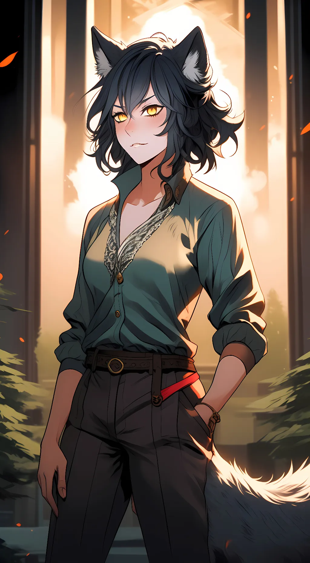 ai character: Luna background