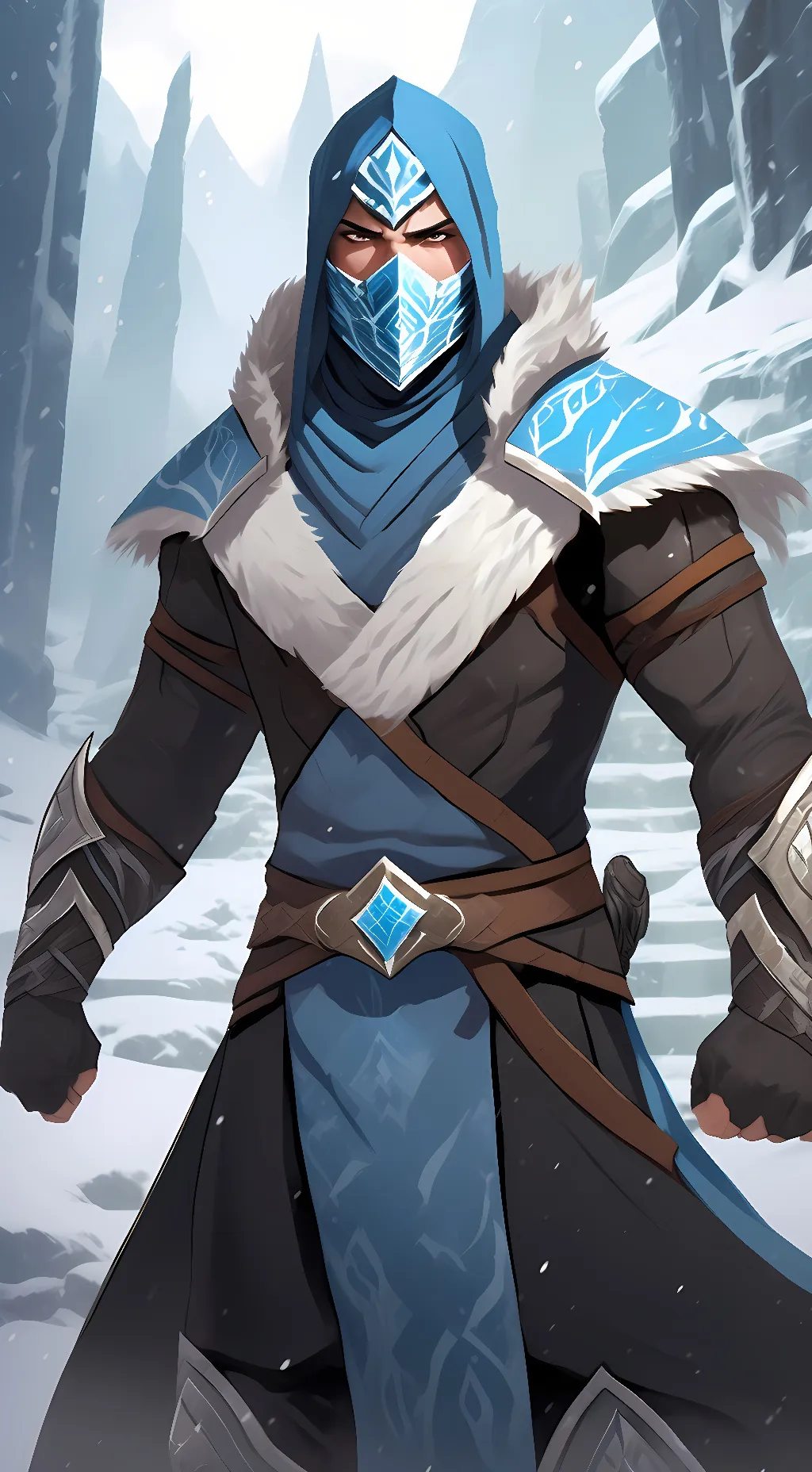 ai character: Sub Zero background