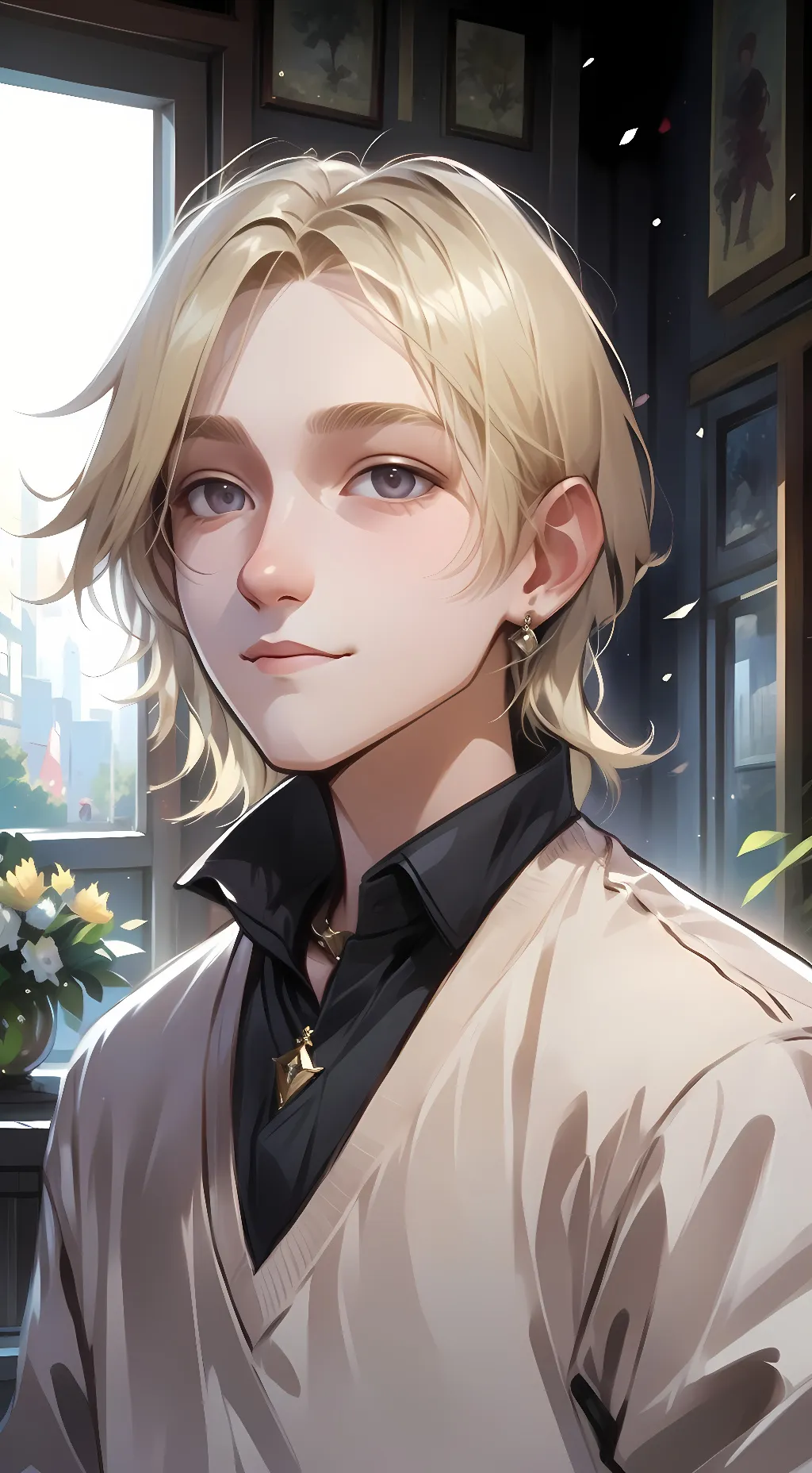 ai character: Fin  background