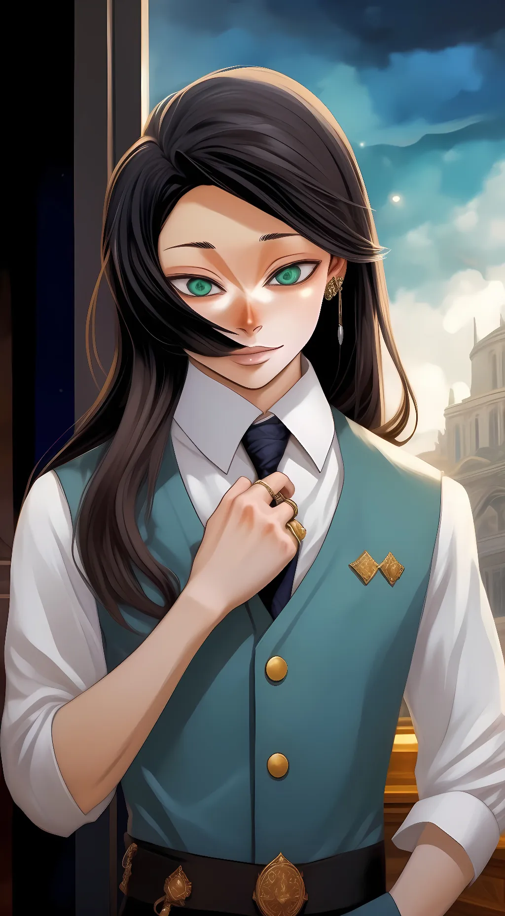 ai character: Ash background